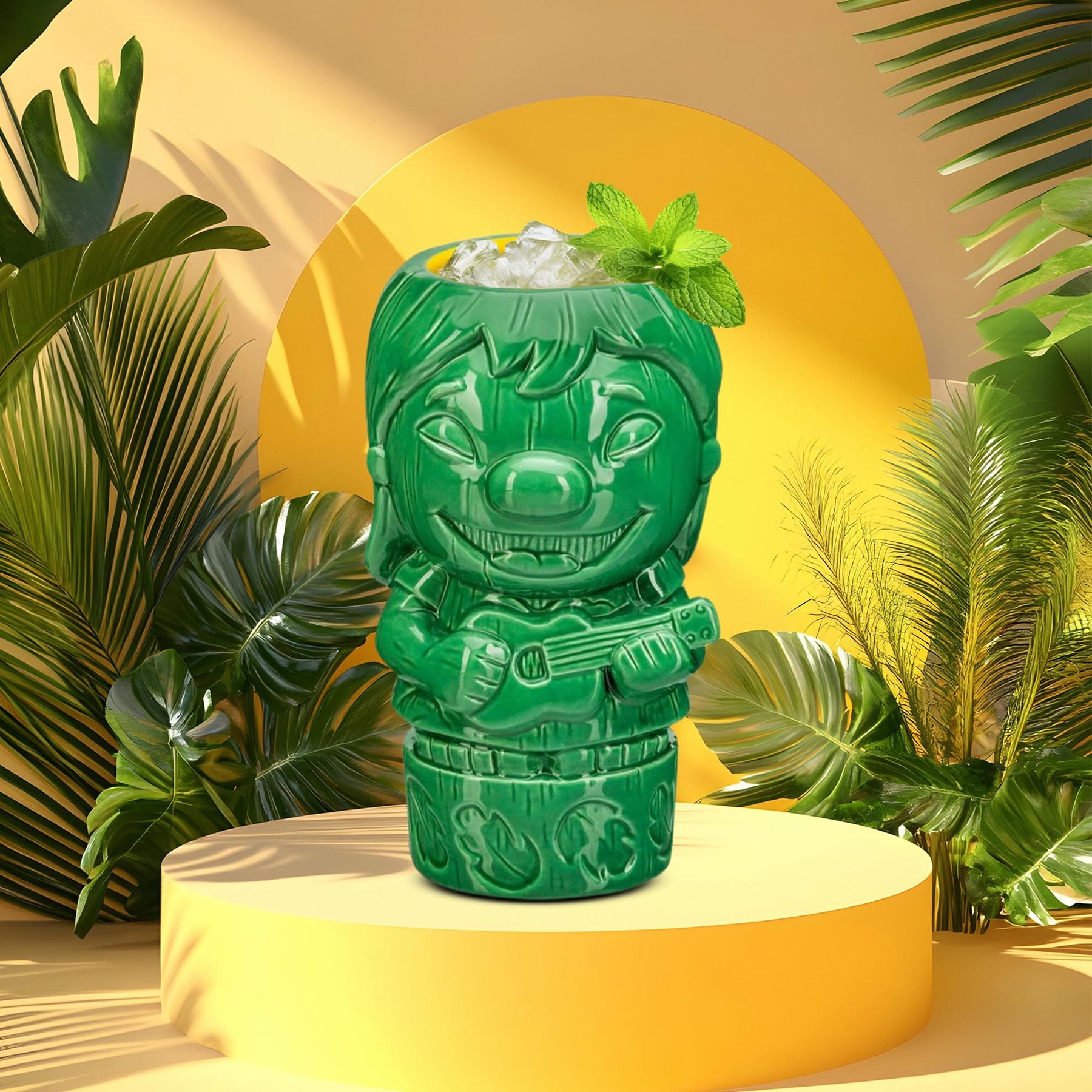 Geeki Tikis Disney Lilo & Stitch Ukulele Lilo Ceramic Mug | Holds 21 Ounces