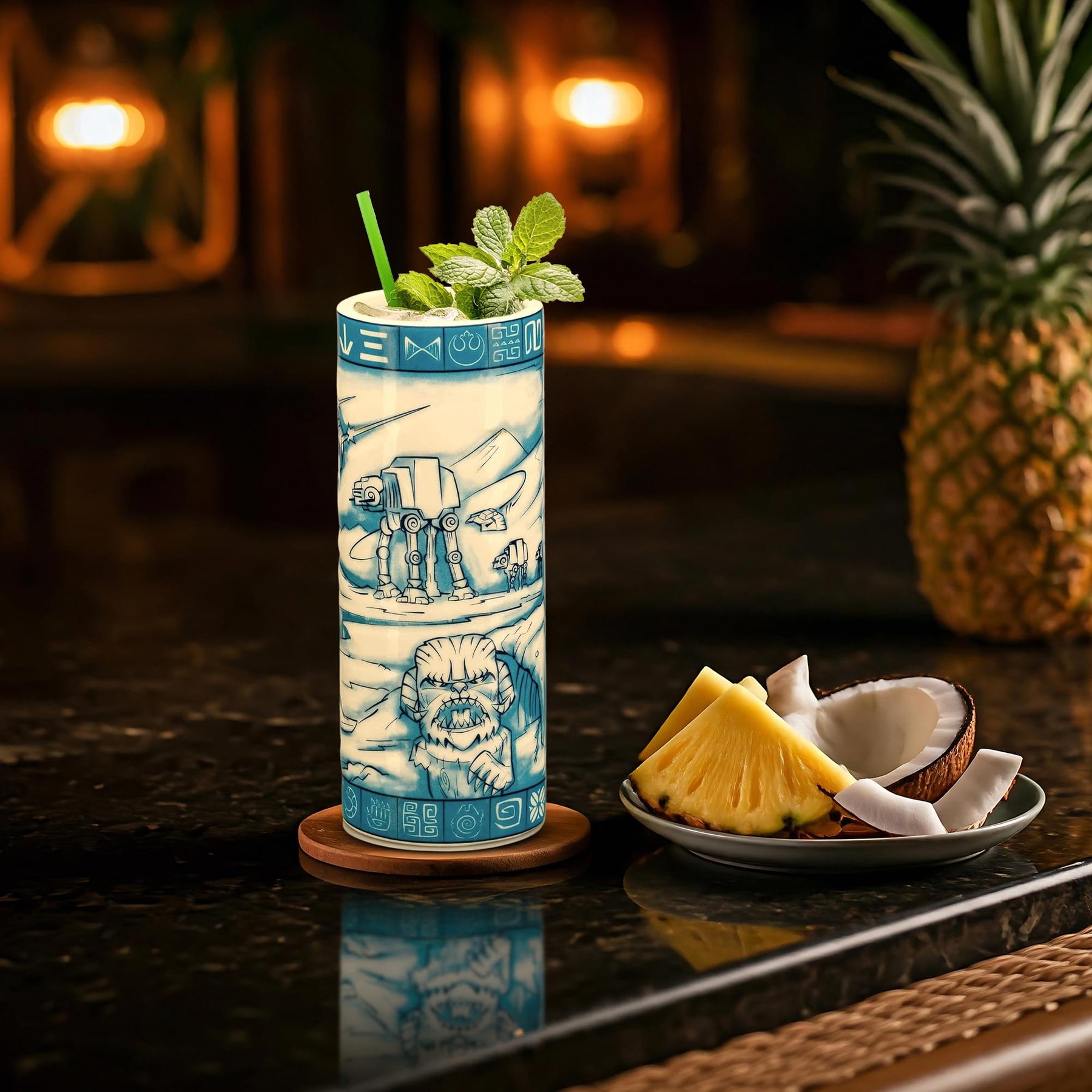 Geeki Tiki Star Wars Hoth Scenic 24 Ounce Ceramic Tiki Mug