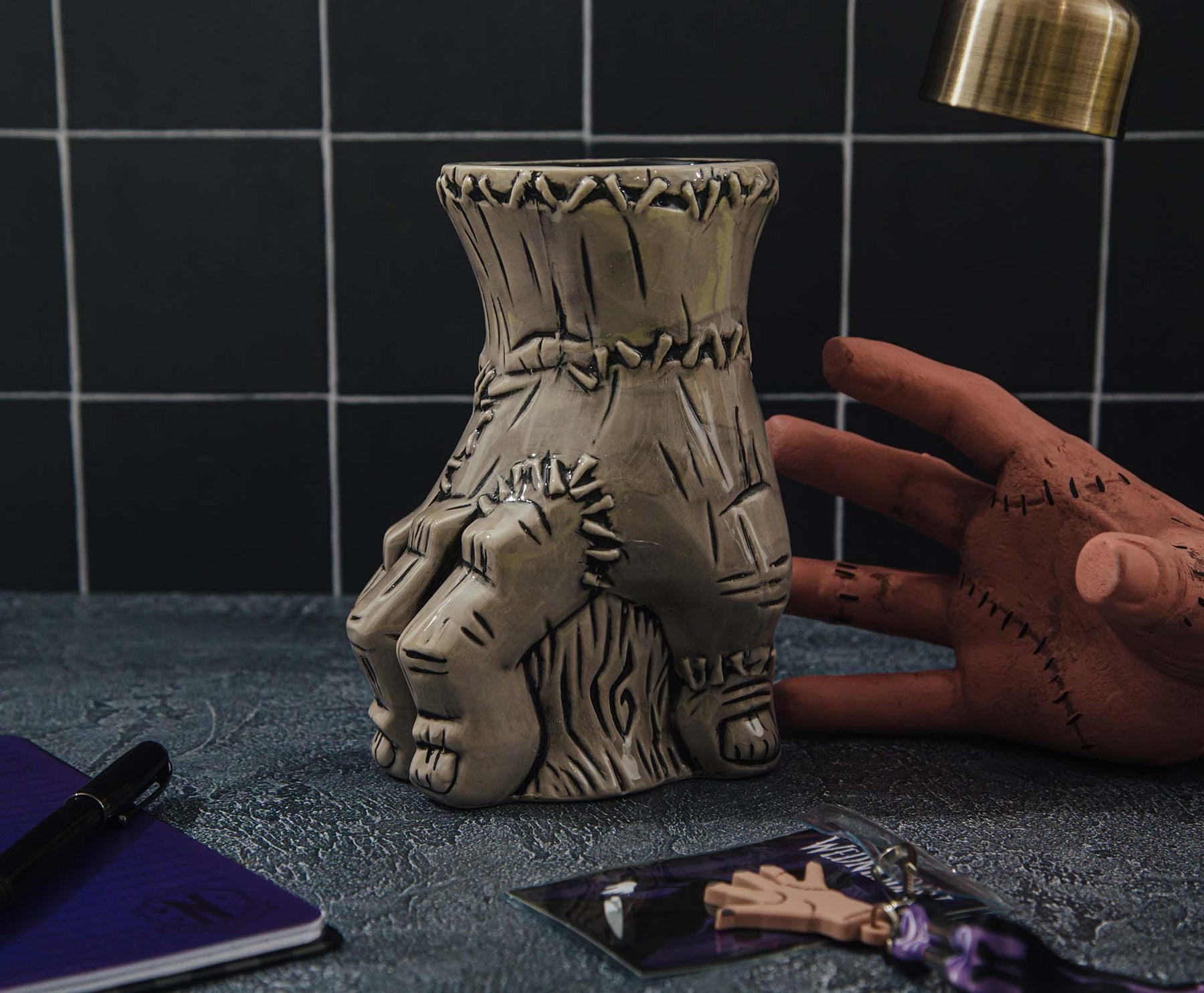 Geeki Tikis The Addams Family Thing Ceramic Mug | Holds 28 Ounces