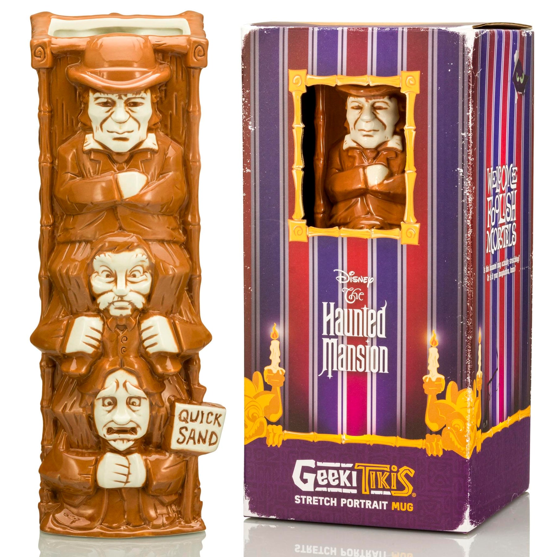 Geeki Tikis Disney The Haunted Mansion Quicksand Men Stretch Portrait Brown Mug