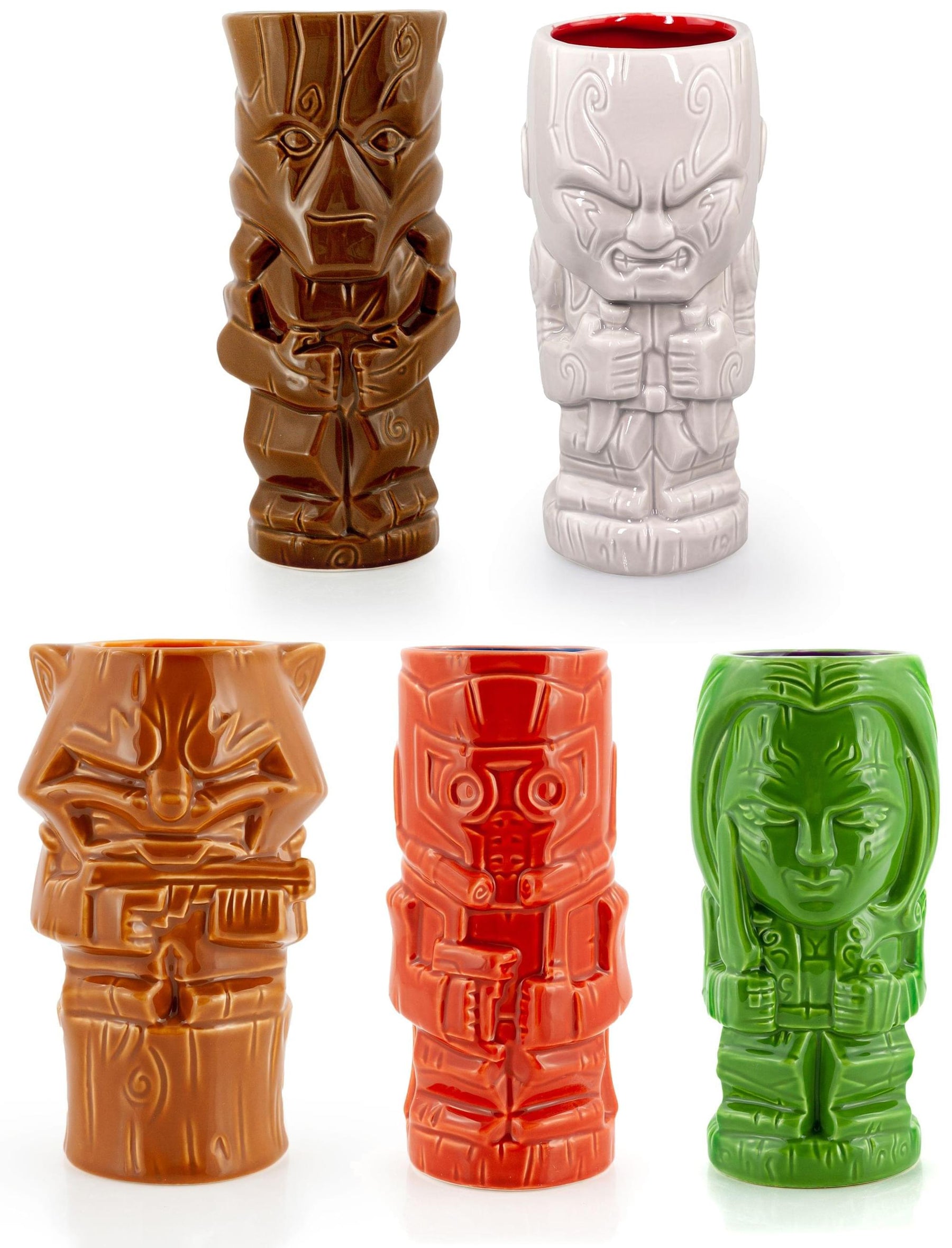Marvel Guardians of the Galaxy Series 1 Ceramic Geeki Tiki Mugs | Set of 5