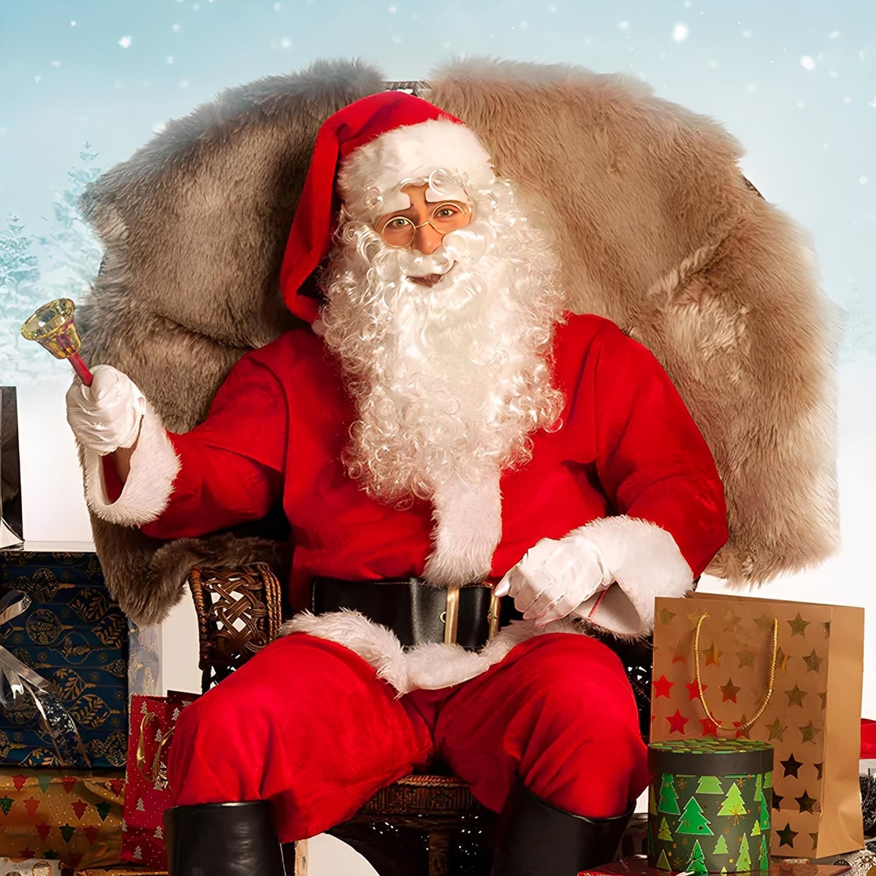 Round Santa Glasses