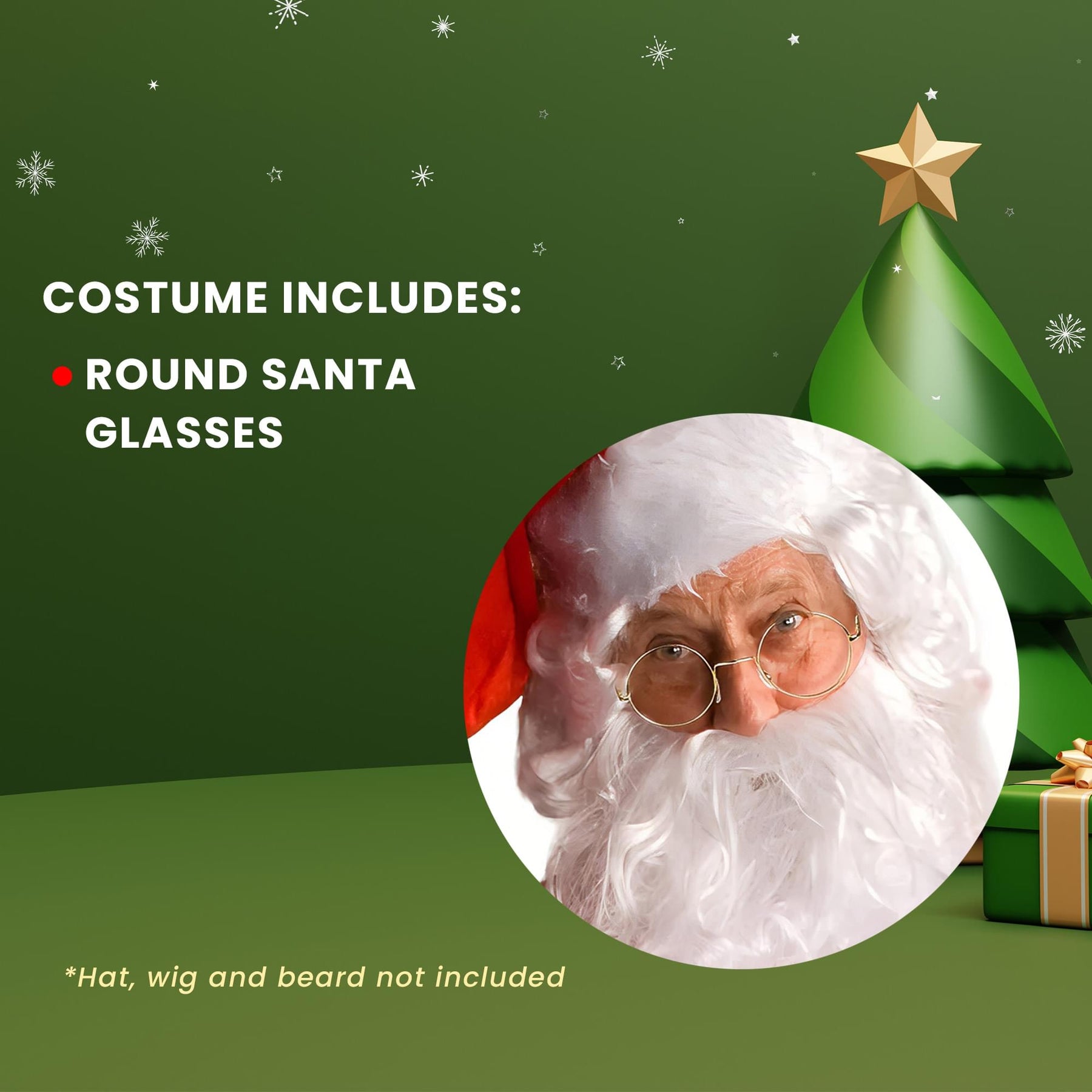 Round Santa Glasses
