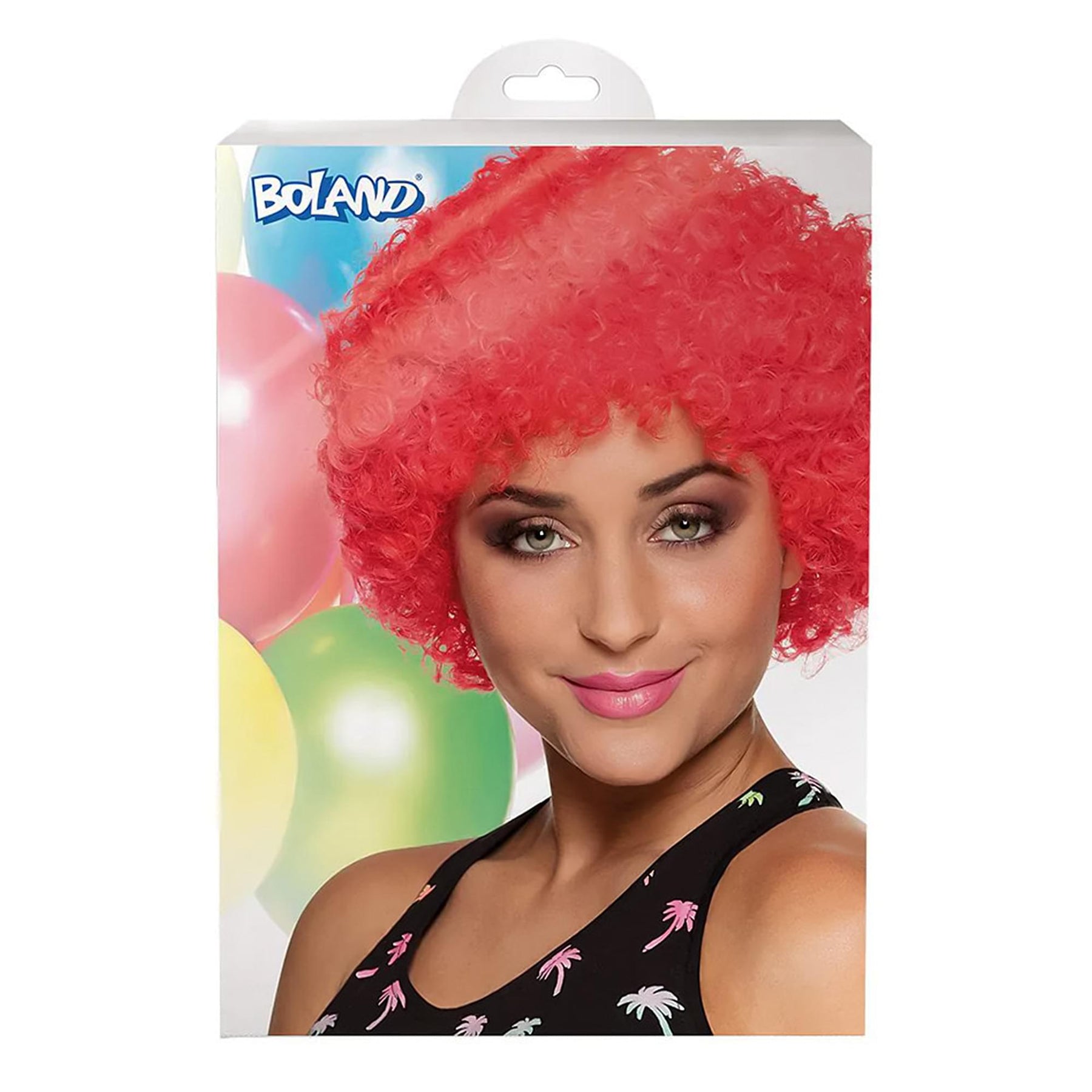Clown Afro Bright Red Wig