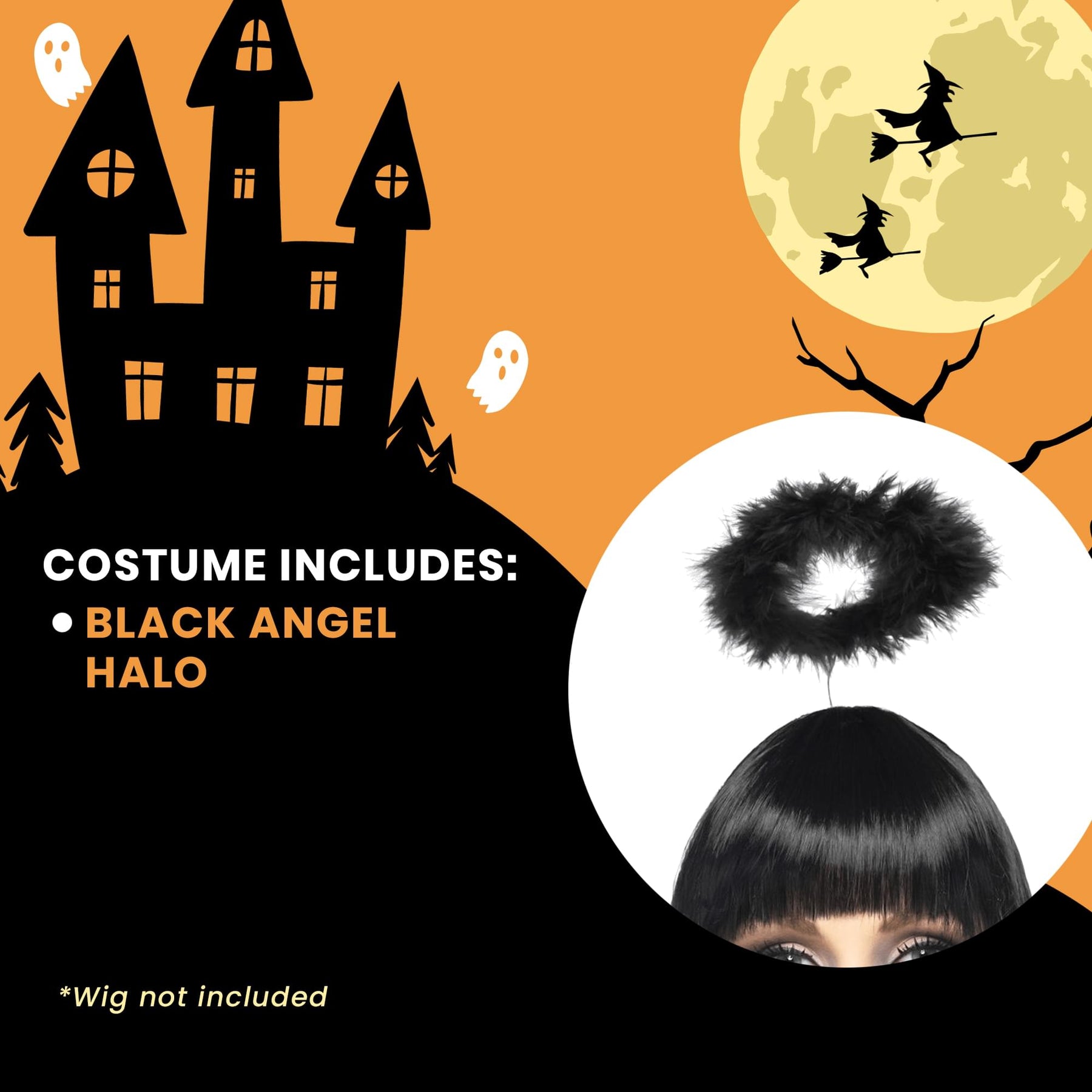 Angel Halo Adult Costume Accessory | Black