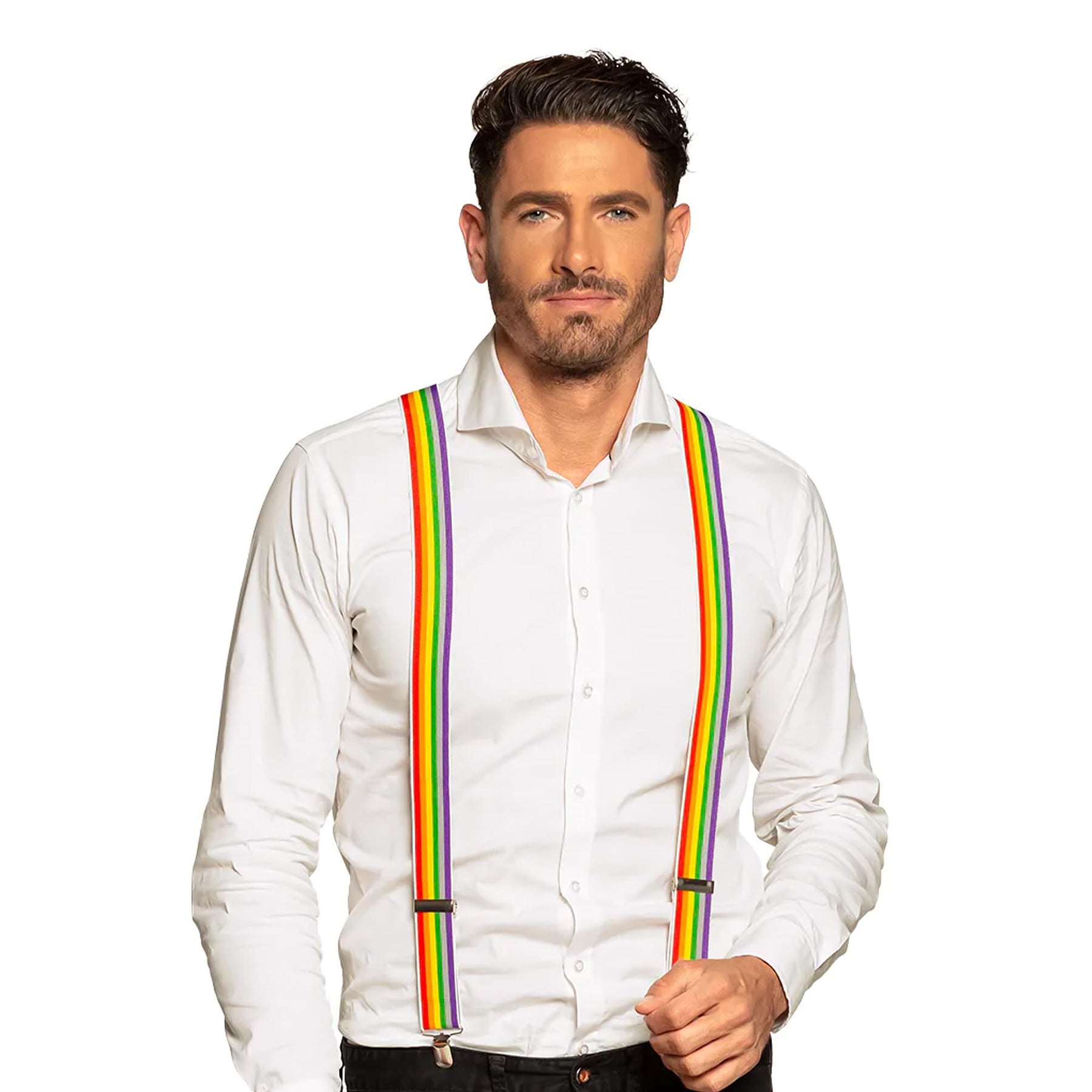 Rainbow Adult Costume Suspenders