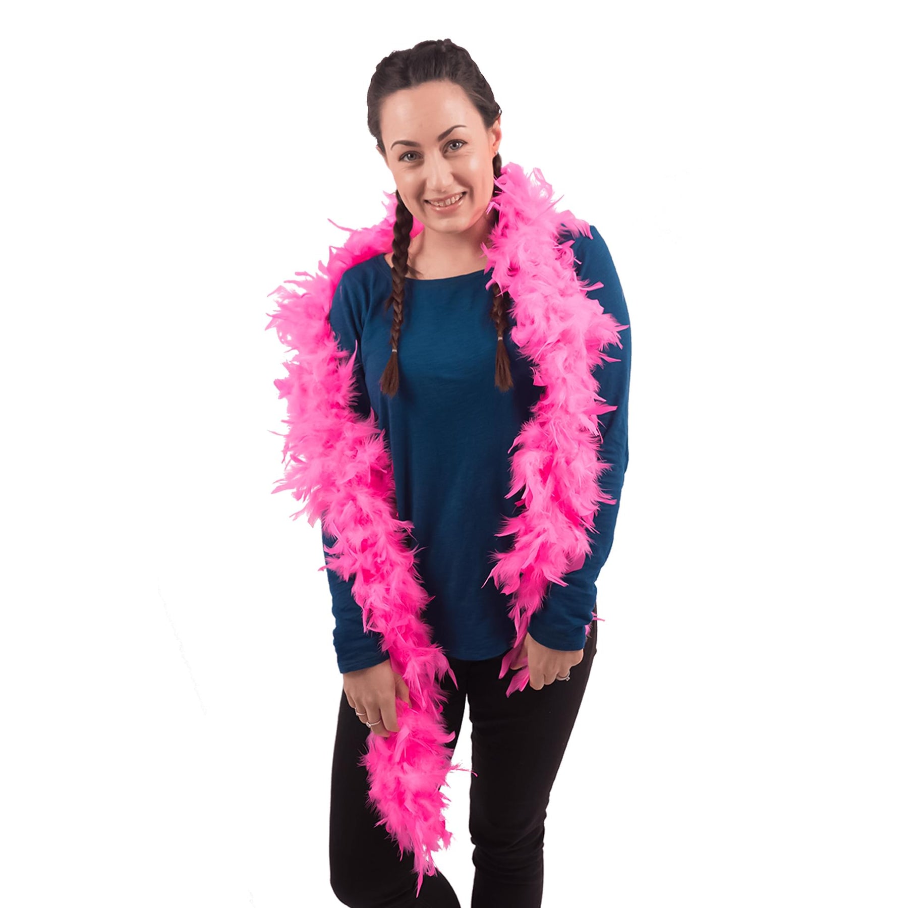Pink Adult Feather Costume Boa