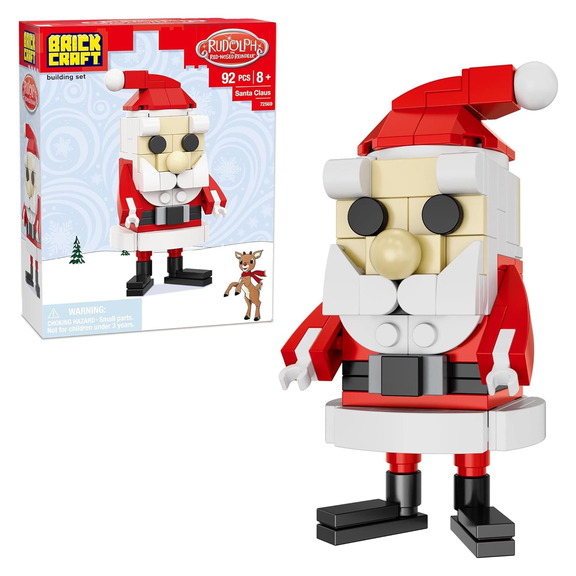 Rudolph Santa Figure 93-Piece Brickcraft Set | Free Shipping