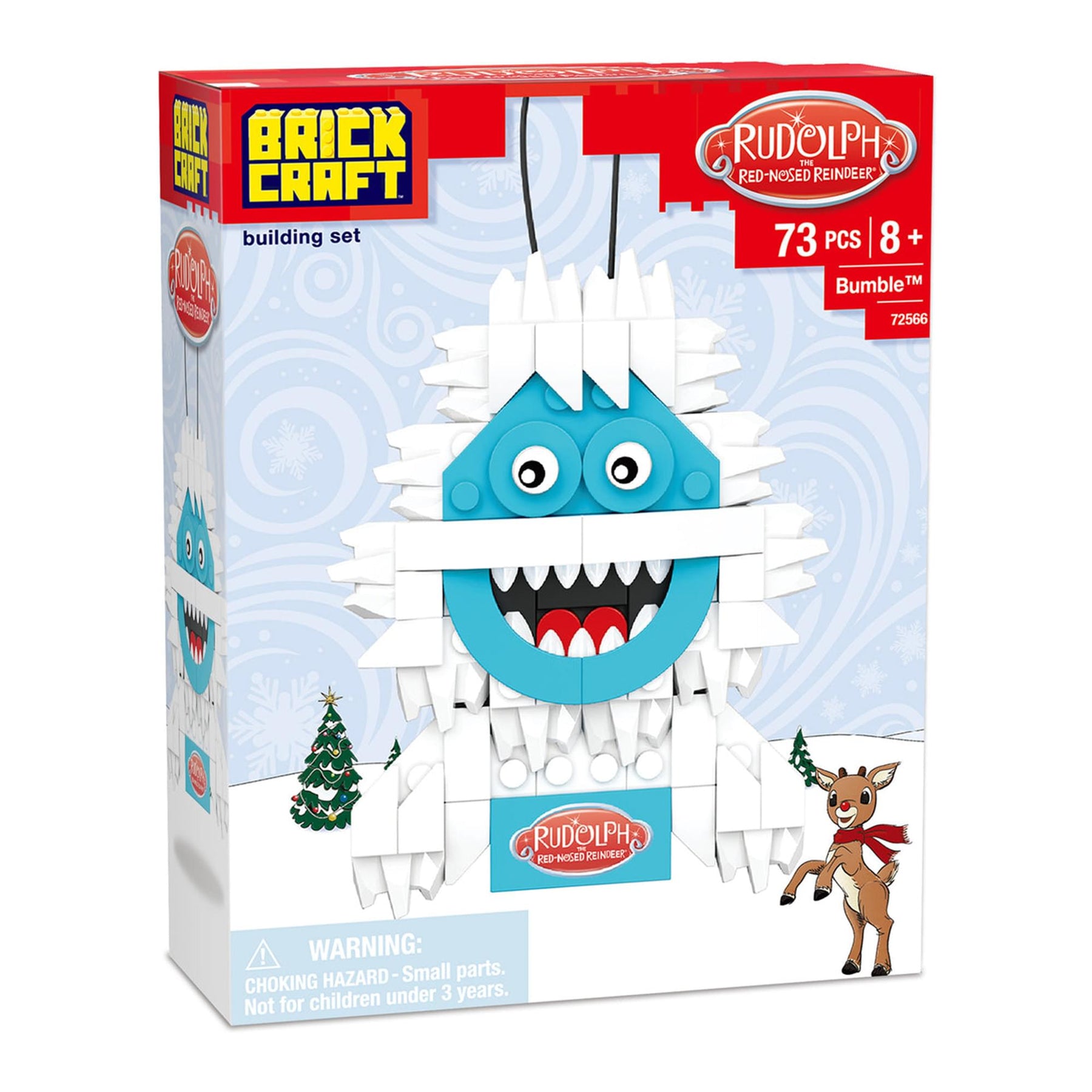 Rudolph The Red-Nosed Reindeer Bumble Ornament 75-Piece Brickcraft Building Set