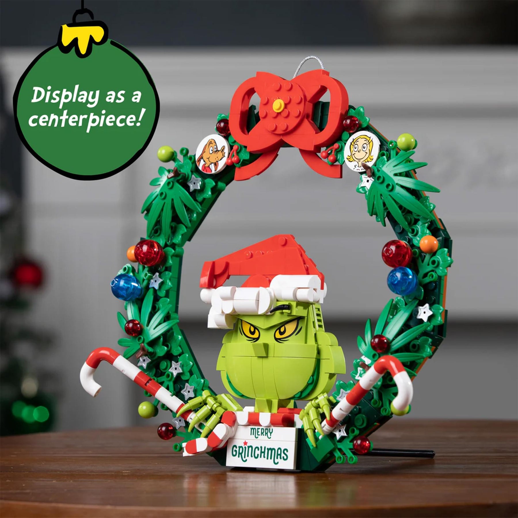 The Grinch Wreath 523-Piece Brickcraft Building Set