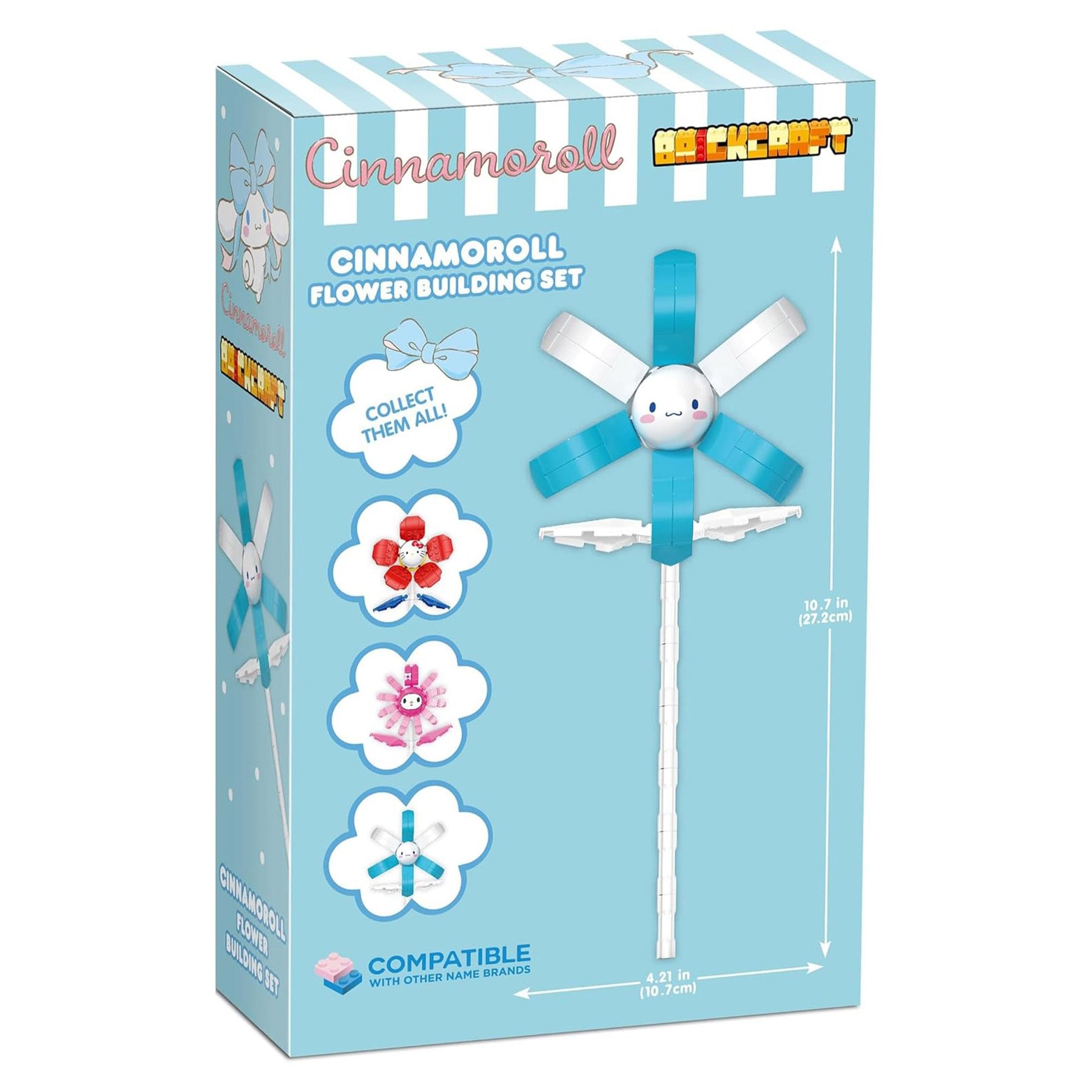 Sanrio Cinnamoroll Flower 80 Piece Brick Building Set