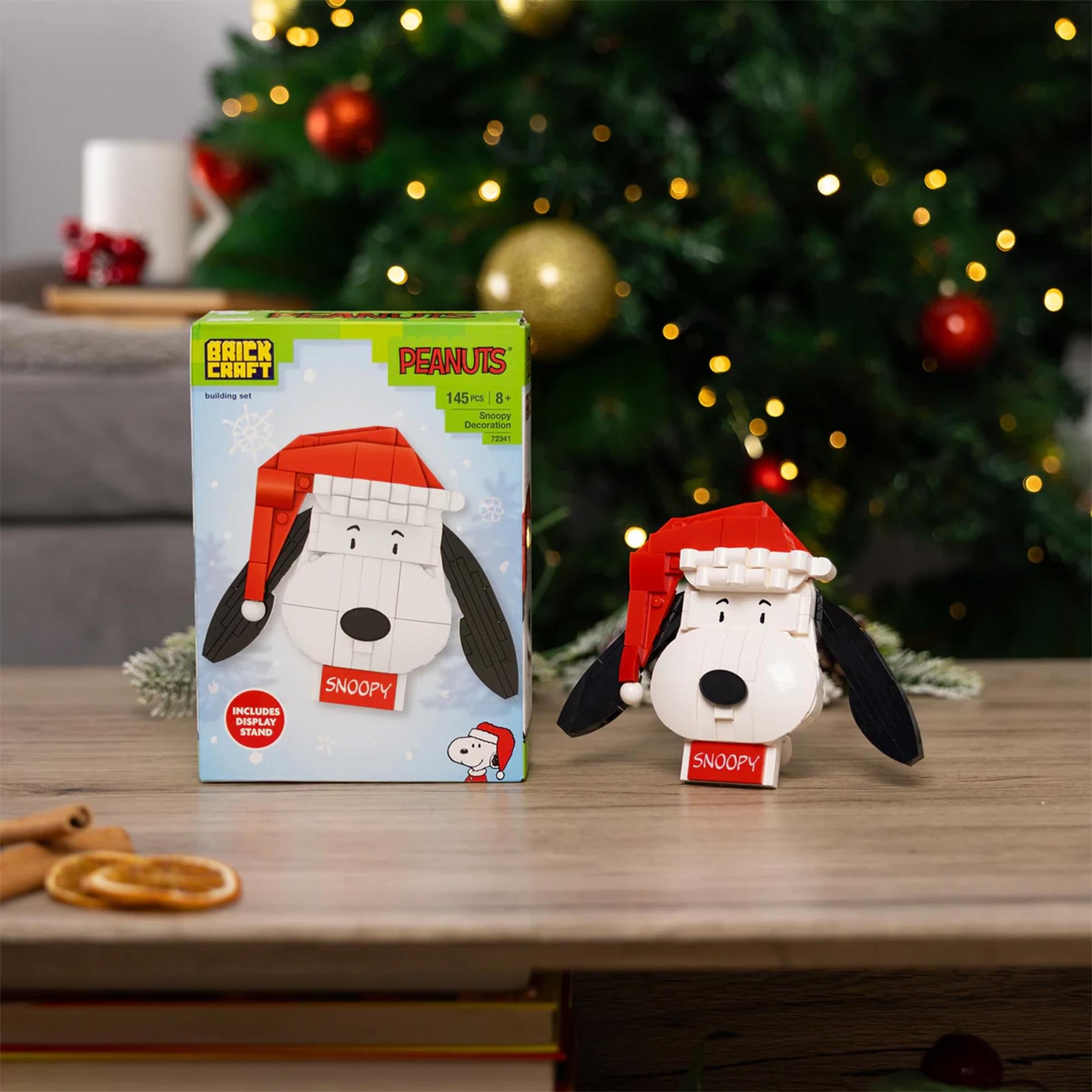 Peanuts Snoopy Christmas 141-Piece Brickcraft Building Set