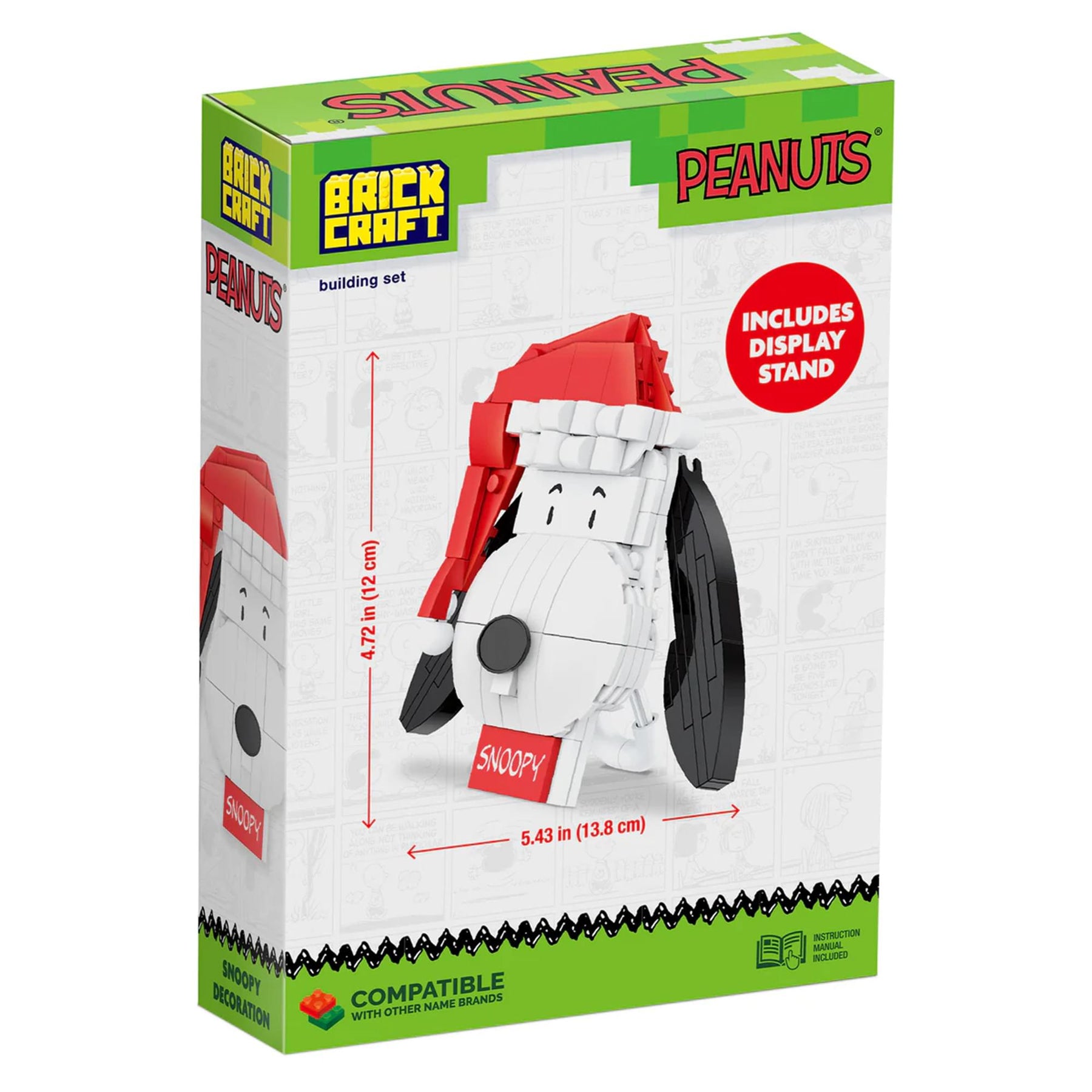 Peanuts Snoopy Christmas 141-Piece Brickcraft Building Set