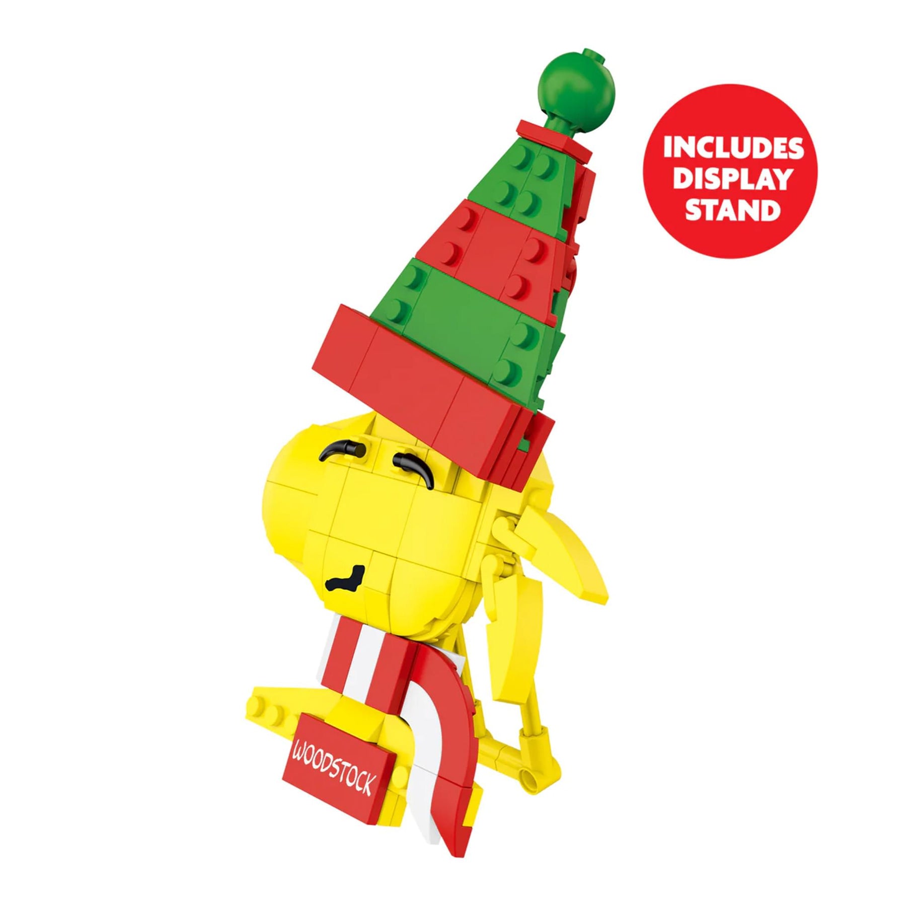 Peanuts Woodstock Christmas 105-Piece Brickcraft Building Set