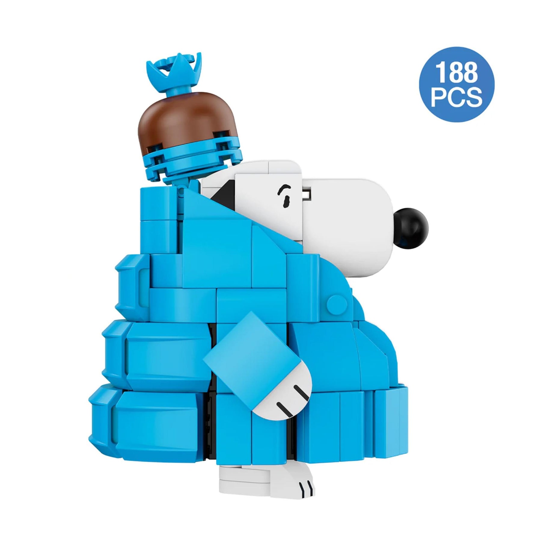 Peanuts Snoopy Puffer Jacket 188-Piece Brickcraft Building Set