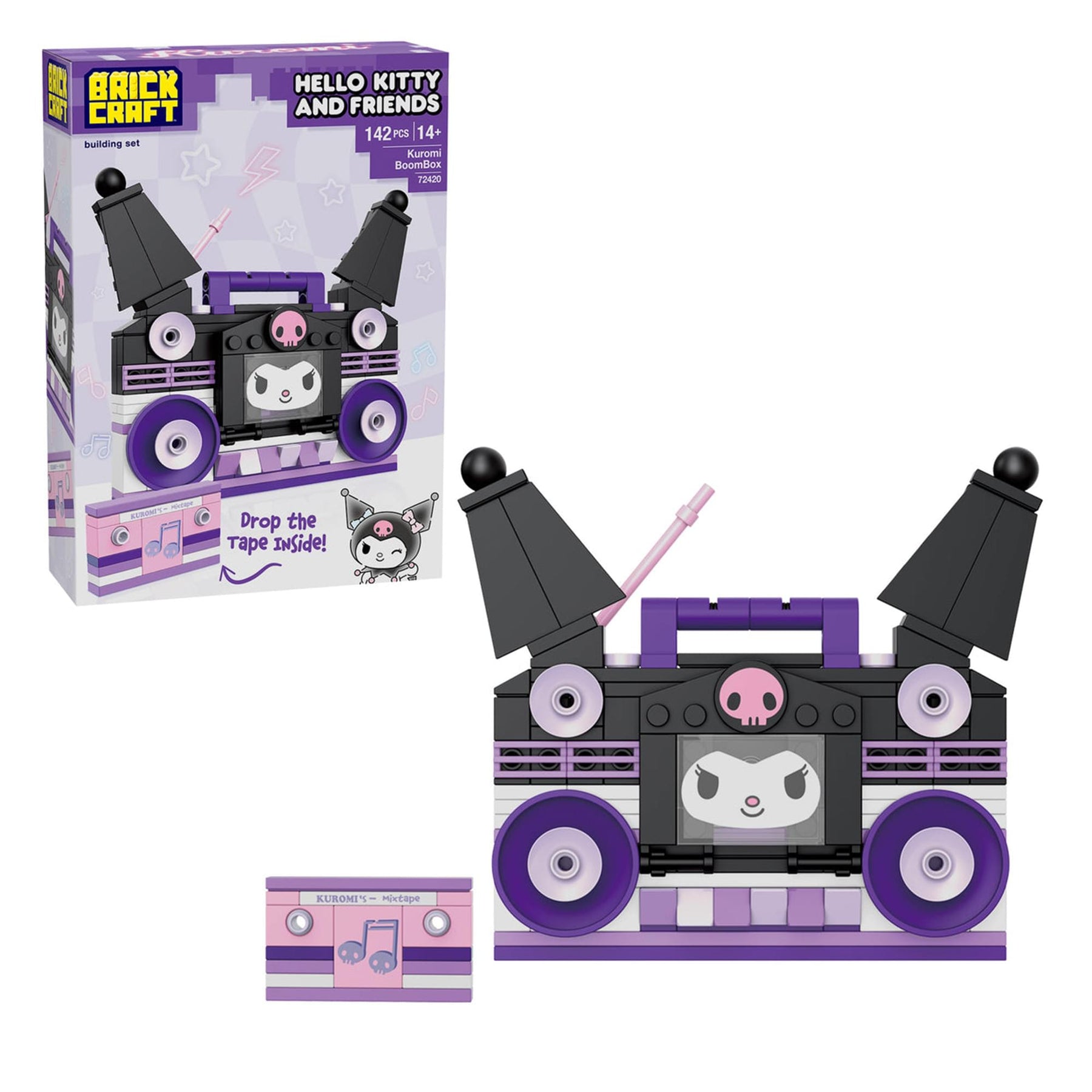 Sanrio Kuromi Boombox 139 Piece Building Set