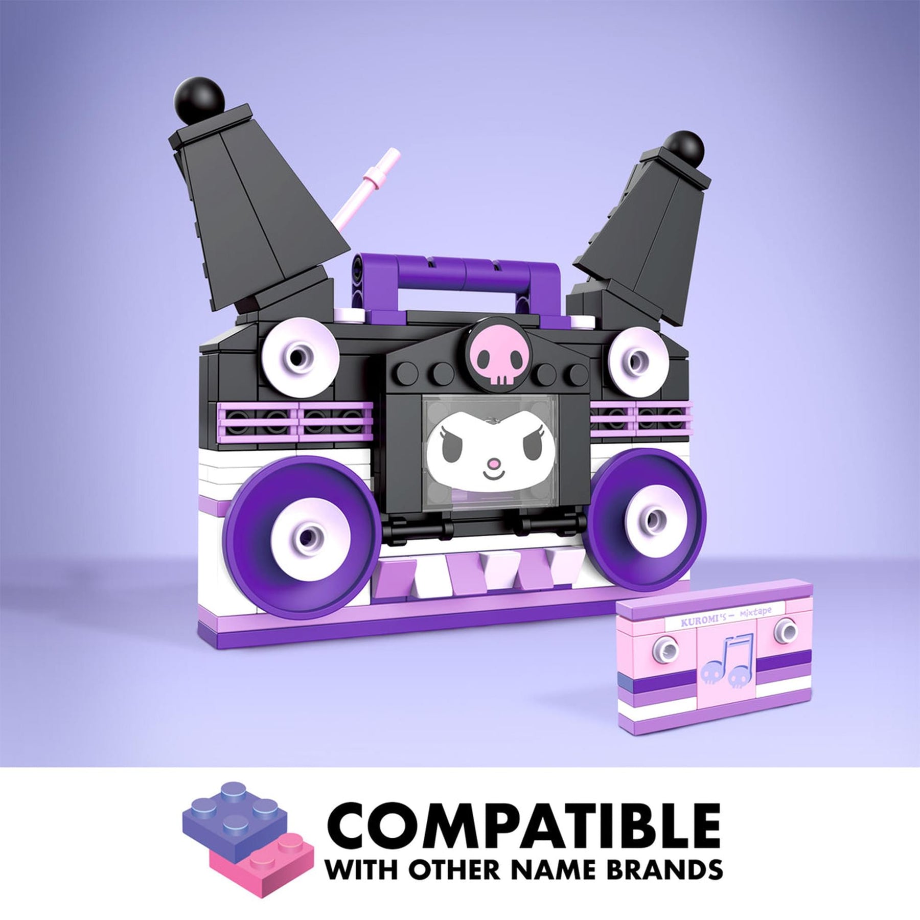 Sanrio Kuromi Boombox 139 Piece Building Set
