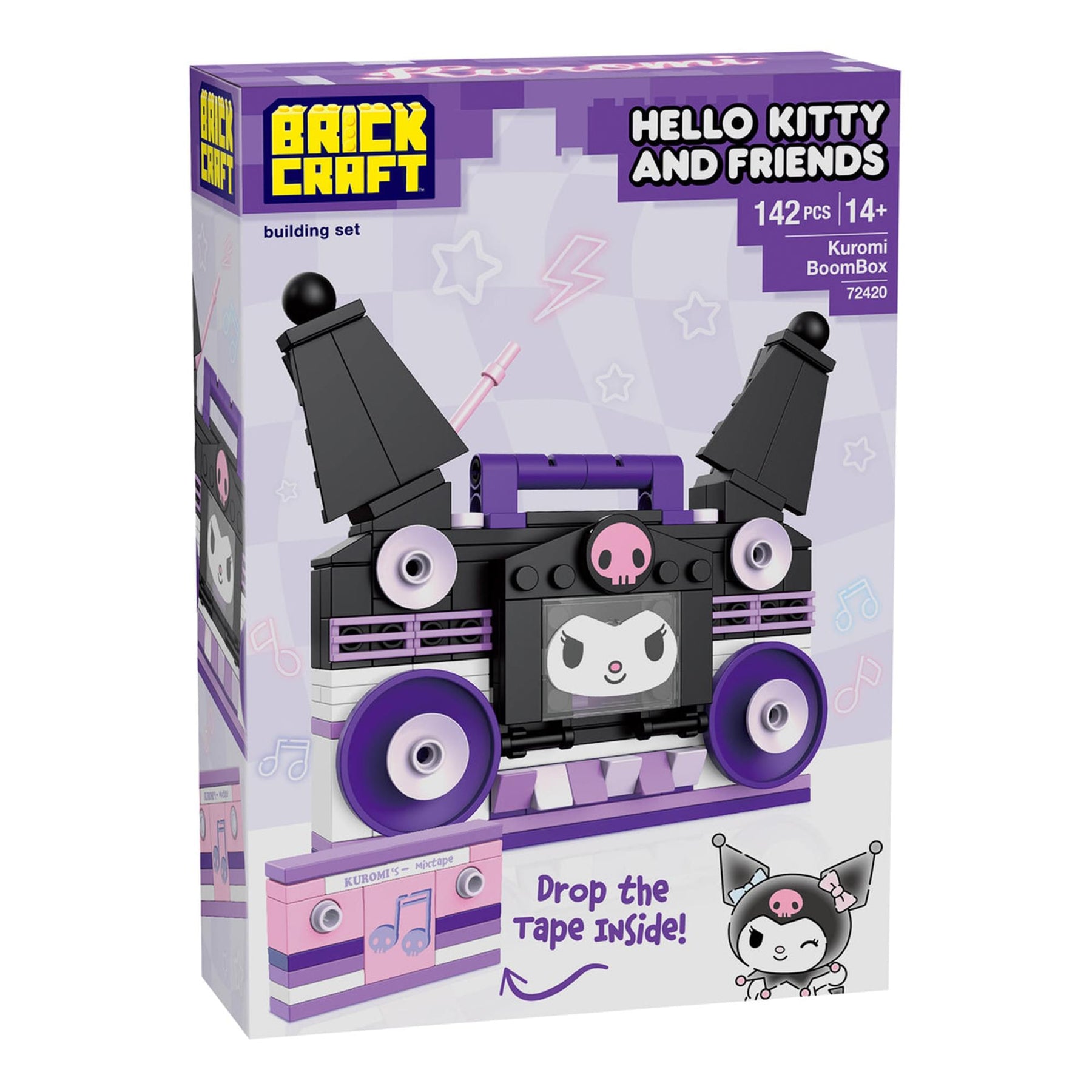 Sanrio Kuromi Boombox 139 Piece Building Set