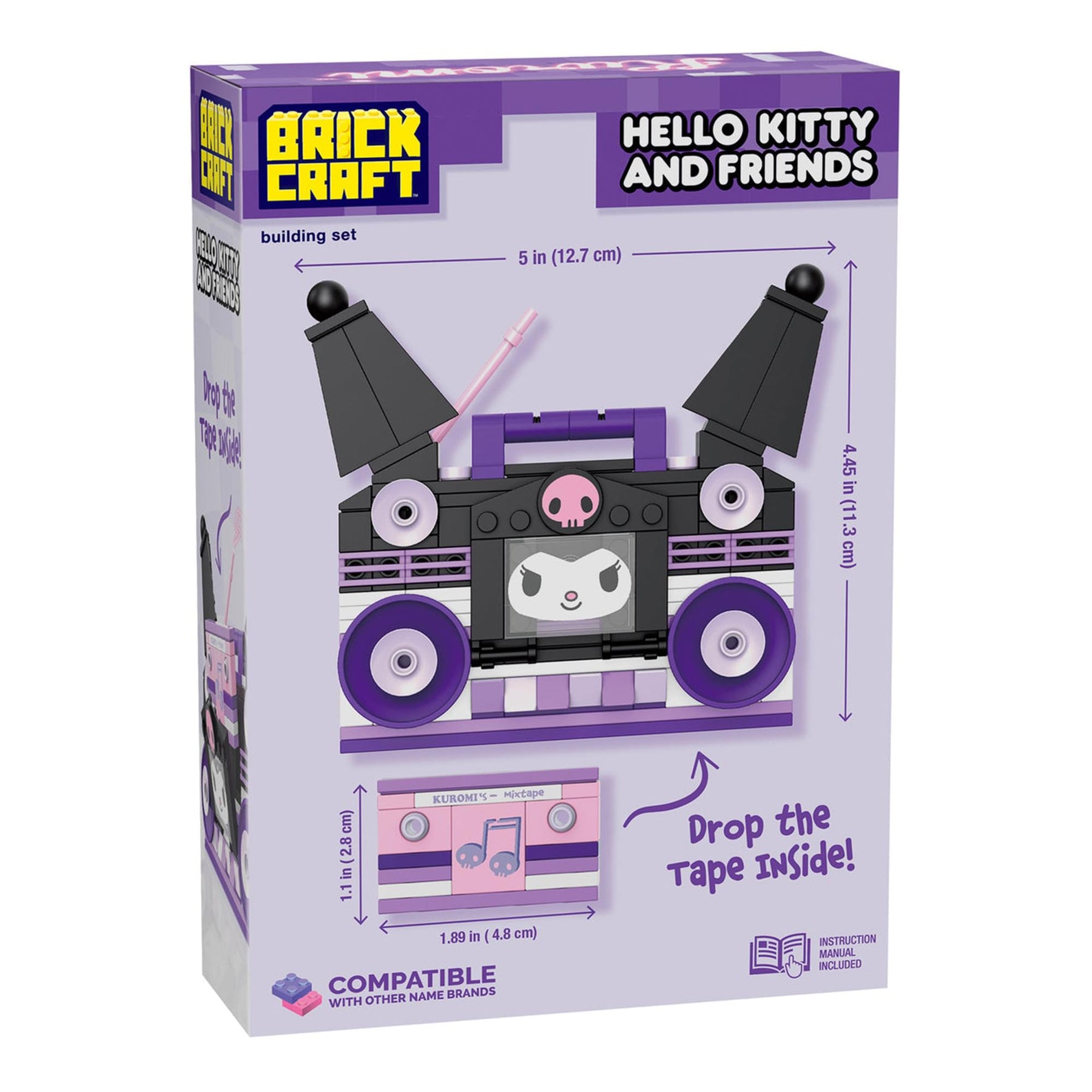 Sanrio Kuromi Boombox 139 Piece Building Set