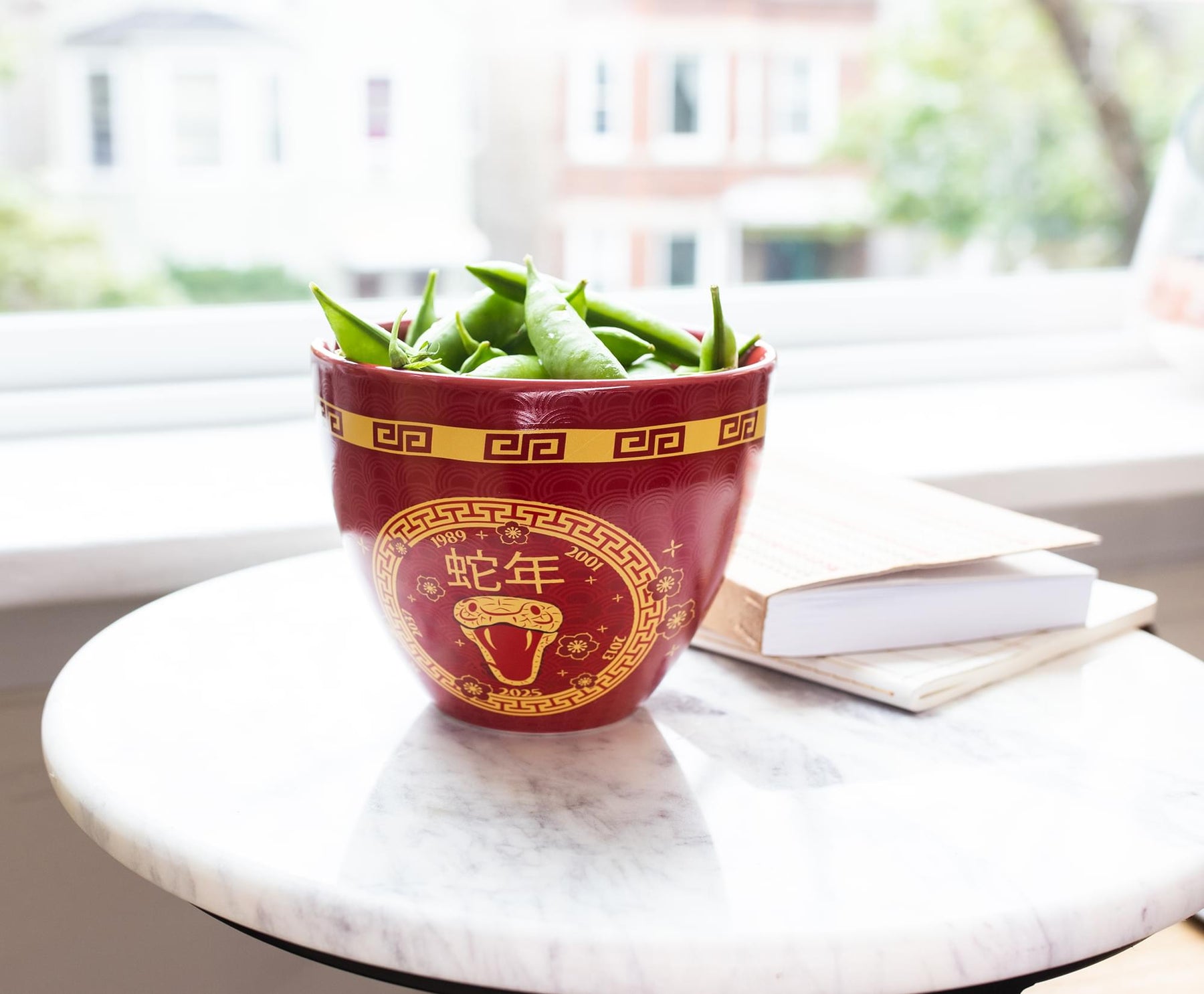 Year Of The Snake Chinese Zodiac 16-Ounce Ramen Bowl and Chopstick Set
