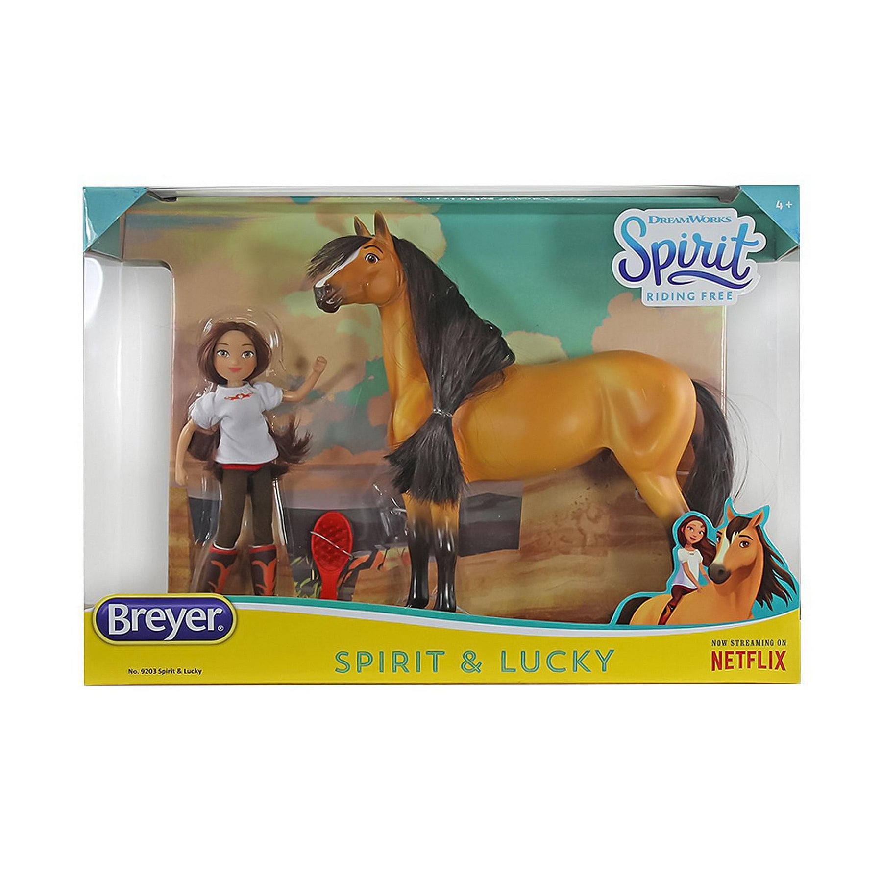 Breyer 1:12 Classics Spirit Riding Free Spirit & Lucky Model Horse Set