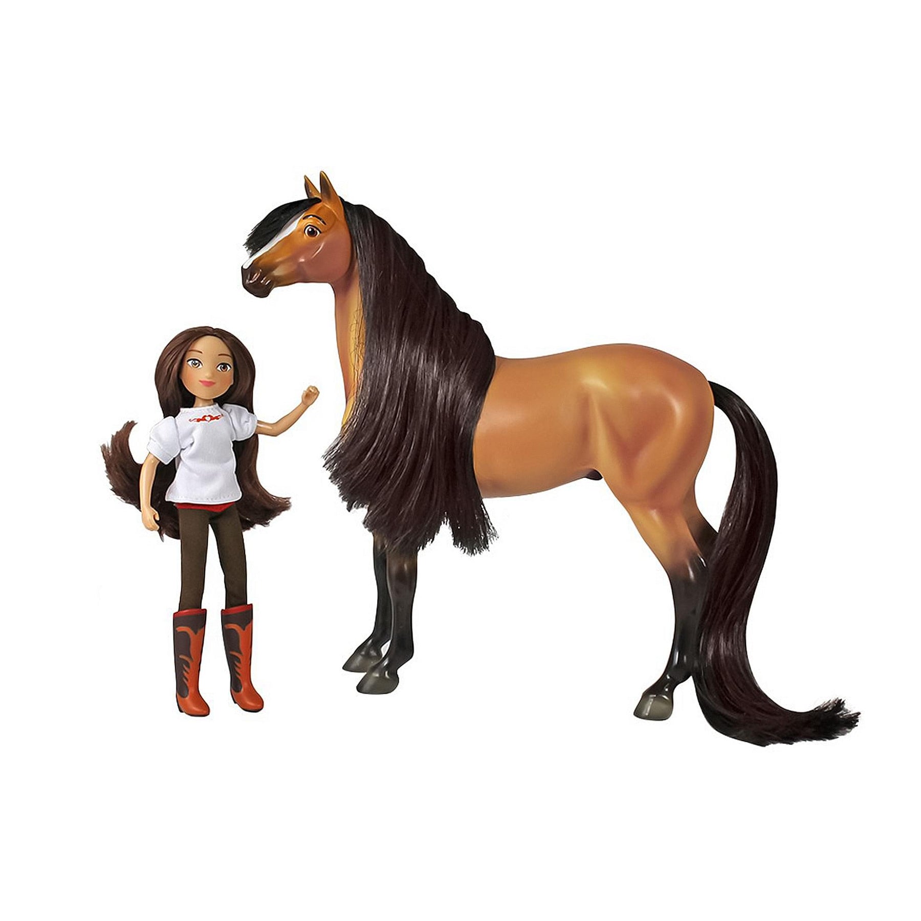 Breyer 1:12 Classics Spirit Riding Free Spirit & Lucky Model Horse Set