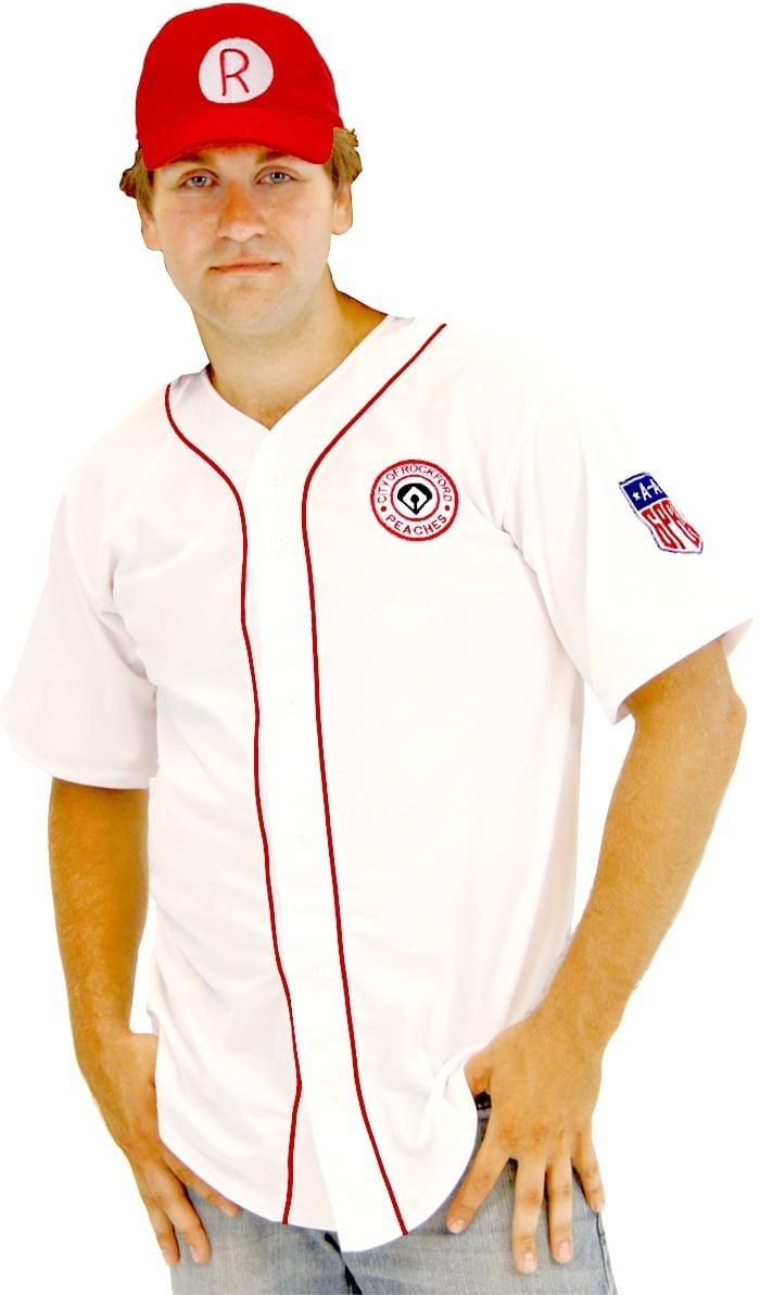 Deluxe City of Rockford Peaches Men's Costume Jersey Adult