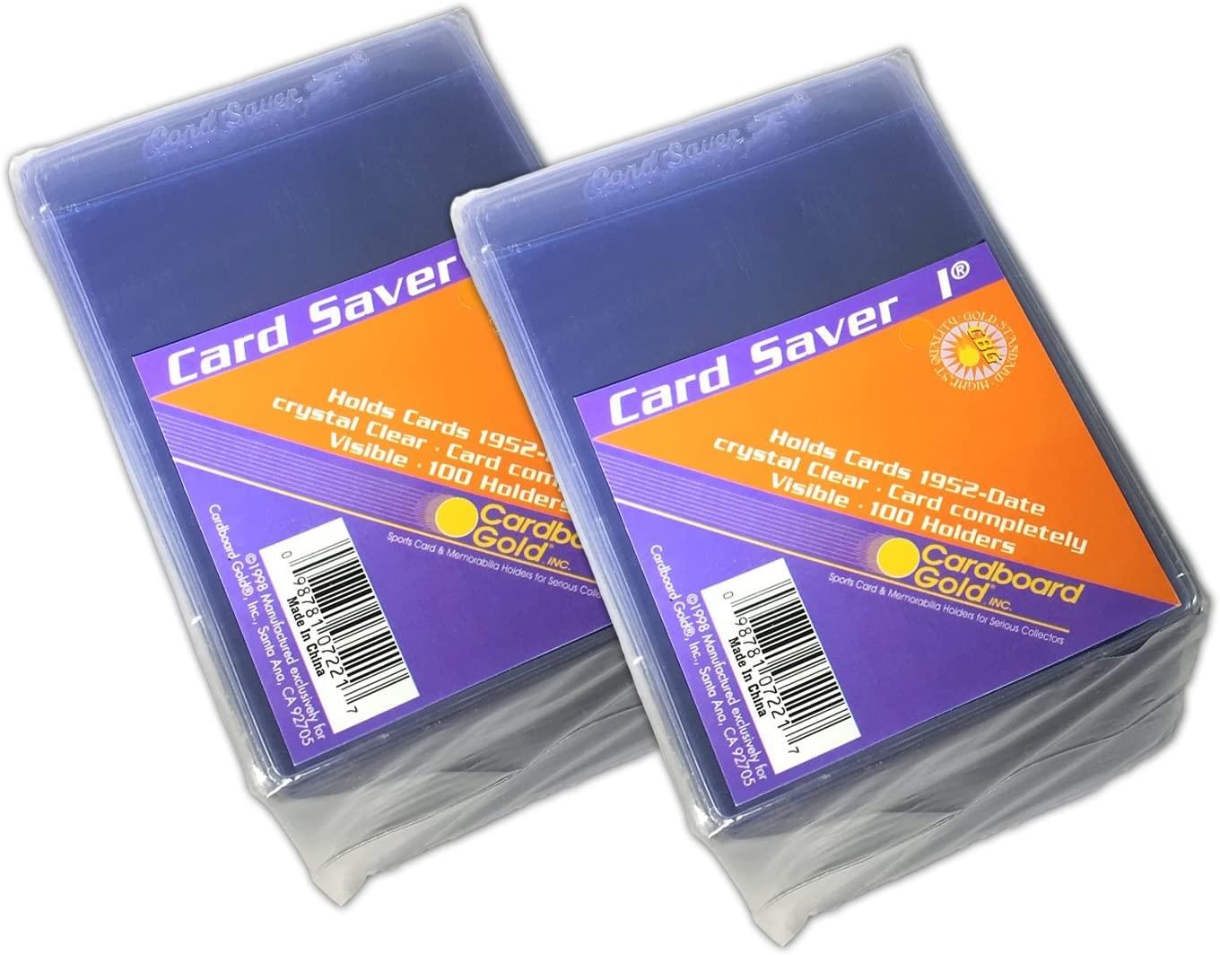 Card Saver 1 Semi-Rigid Trading Card Holders | 1 Box of 200 | Free Shi