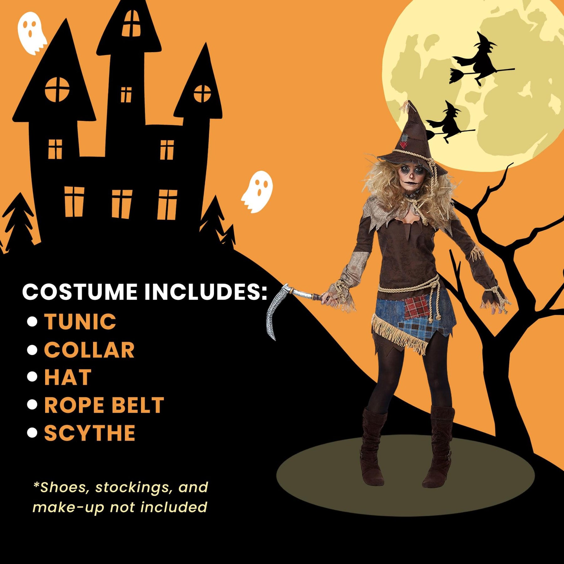Creepy Scarecrow Adult Costume