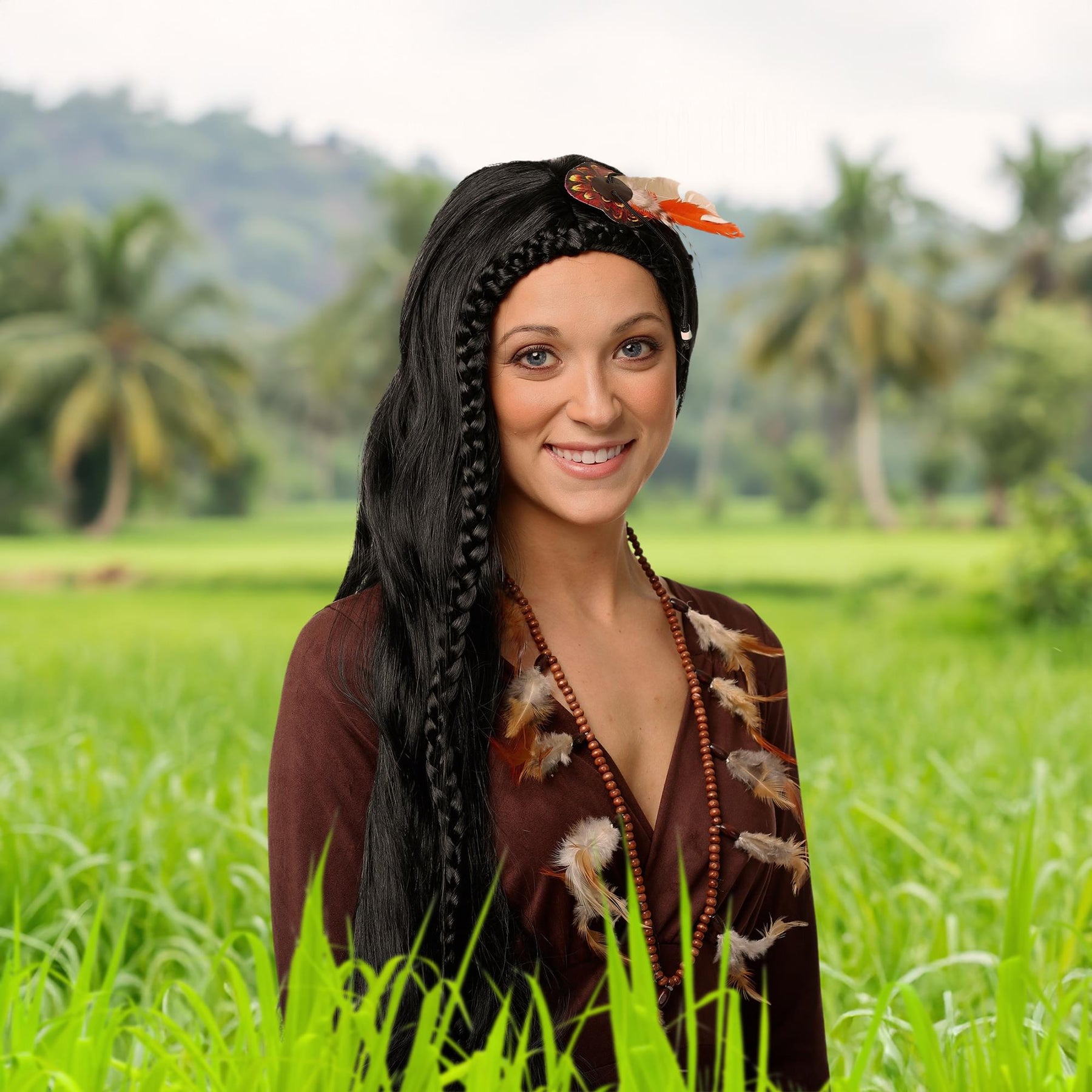 Adult Sexy Indian Princess Wig
