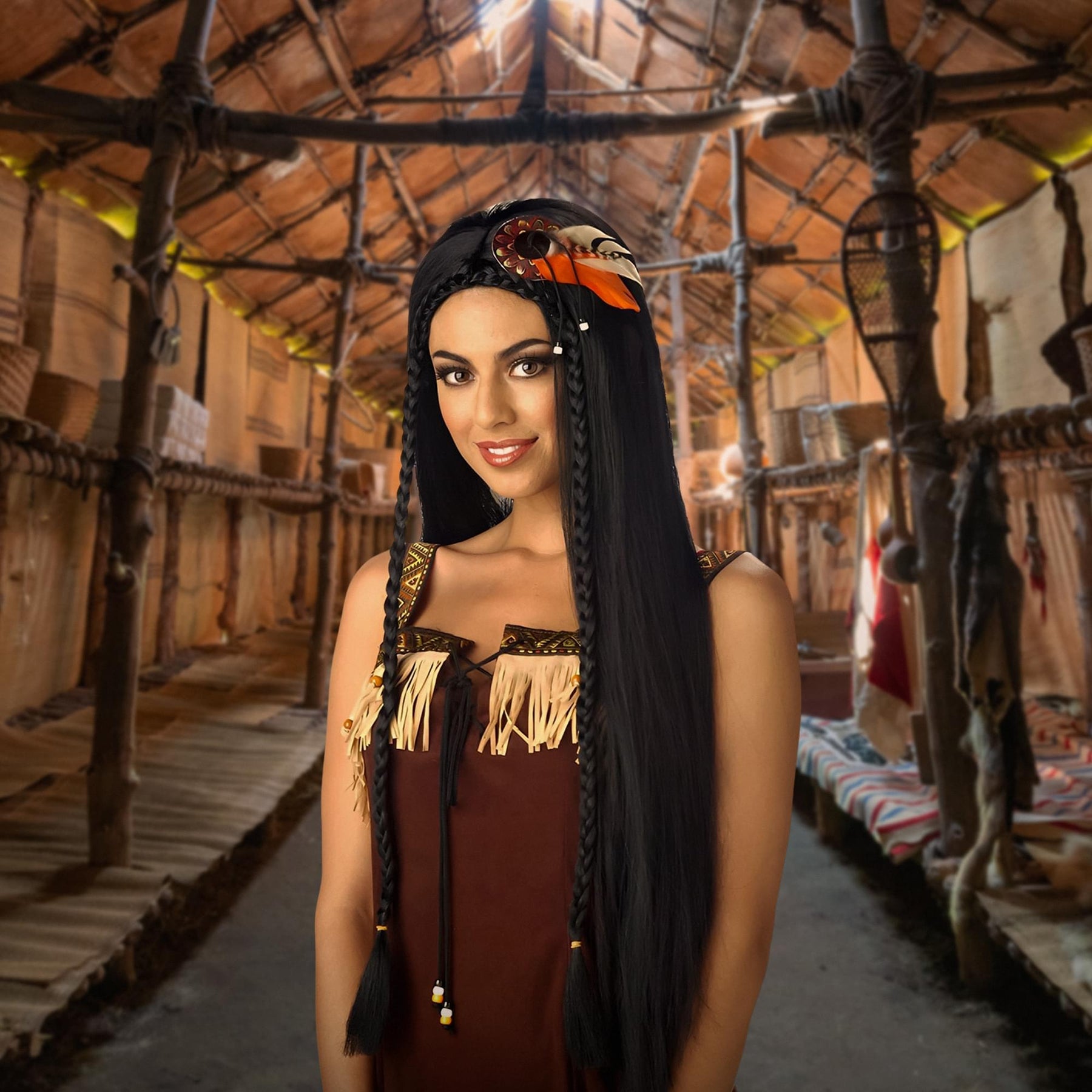 Adult Sexy Indian Princess Wig