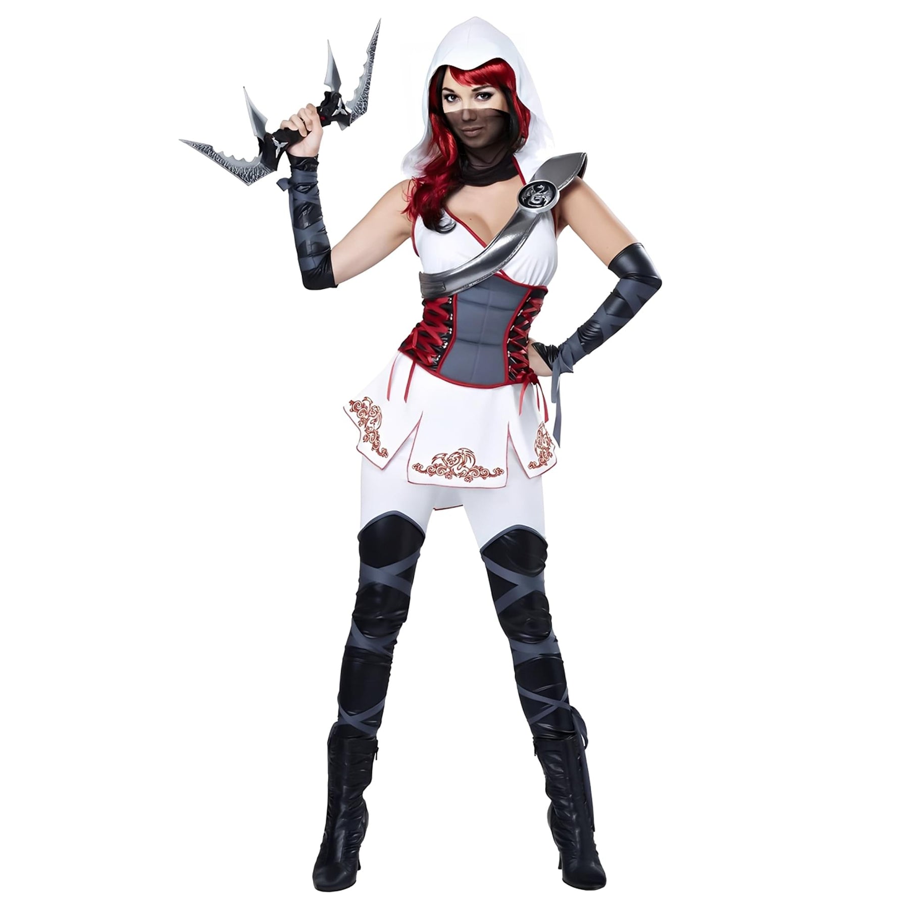 Adult Sexy Ninja White Costume