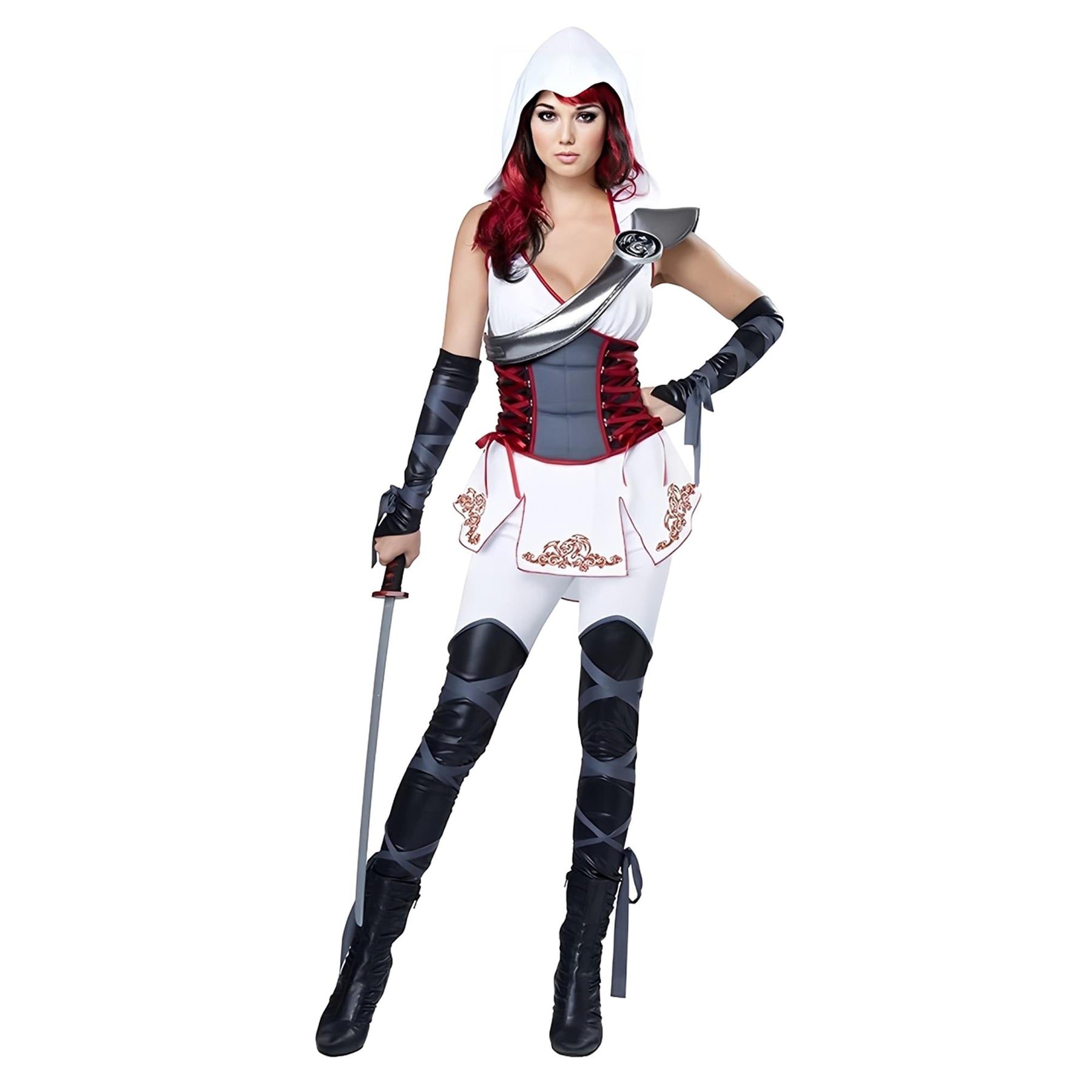 Adult Sexy Ninja White Costume