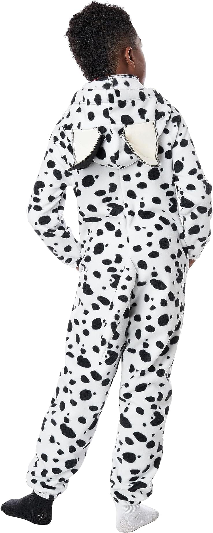 Dalmatian Pup Child Fleece Jumpsuit Costume