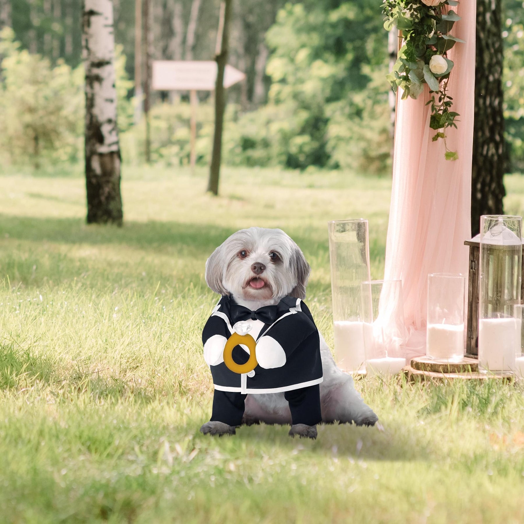 Puppy Love Groom Pet Costum
