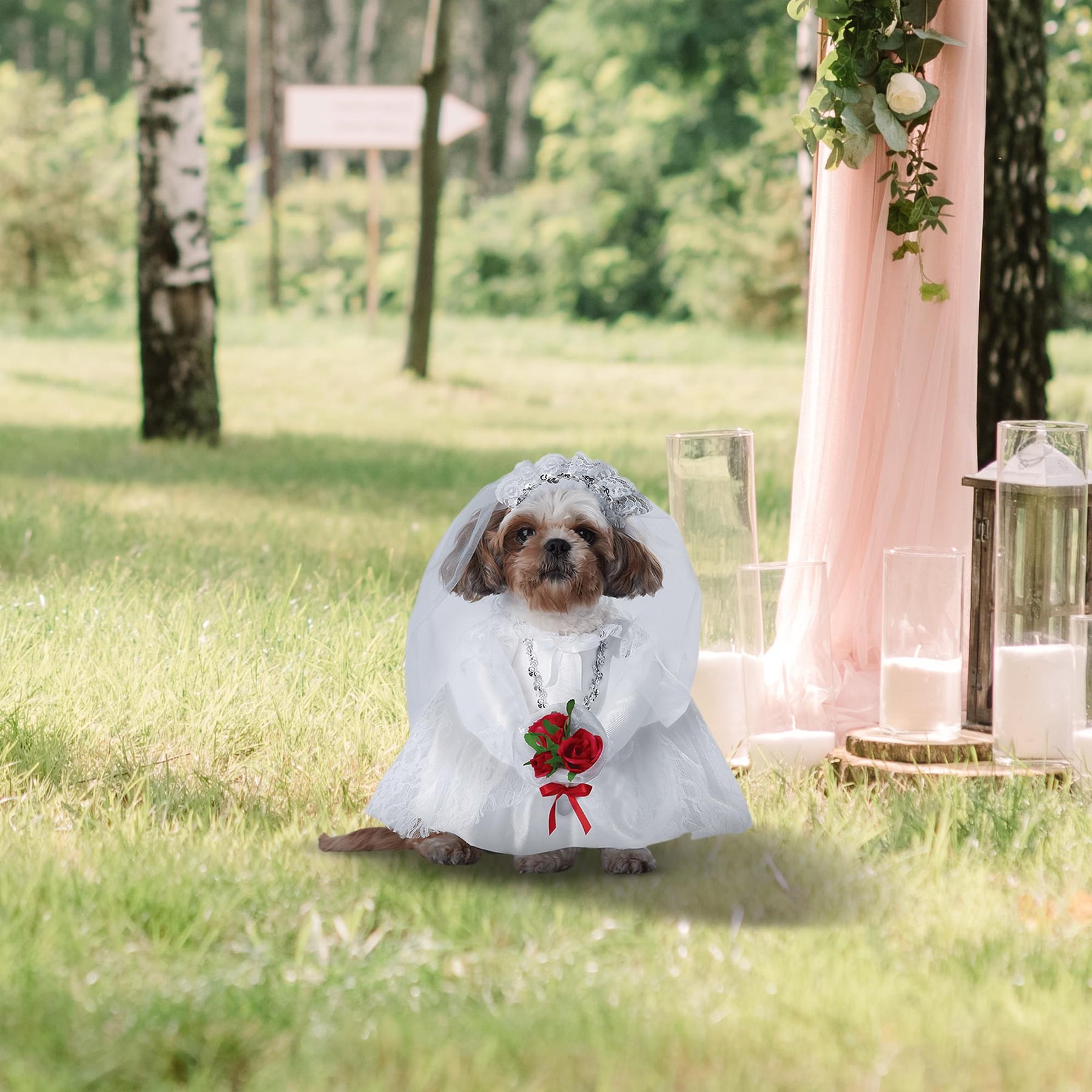 Puppy Love Bride Pet Costume