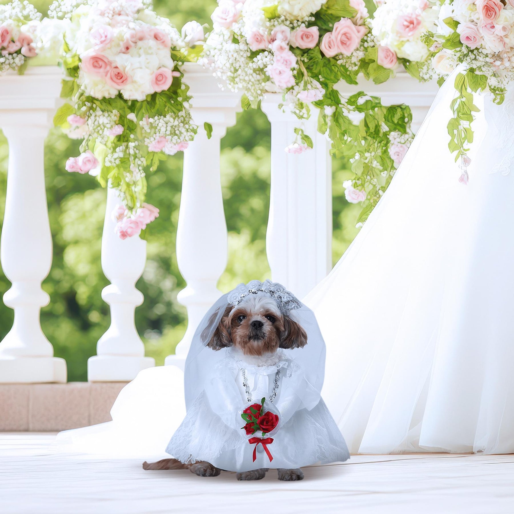 Puppy Love Bride Pet Costume