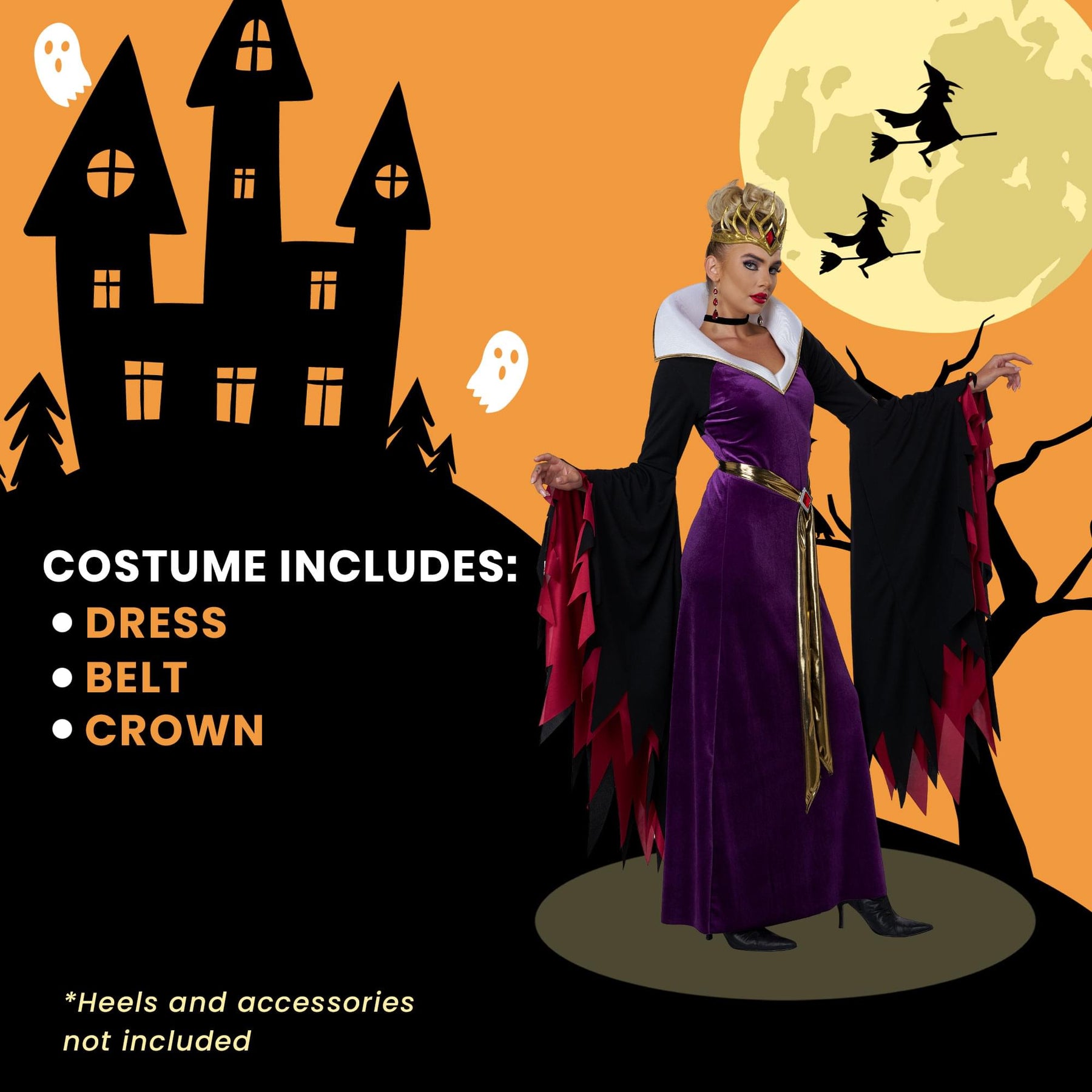 Evil Queen Cosplay Dress Adult Costume