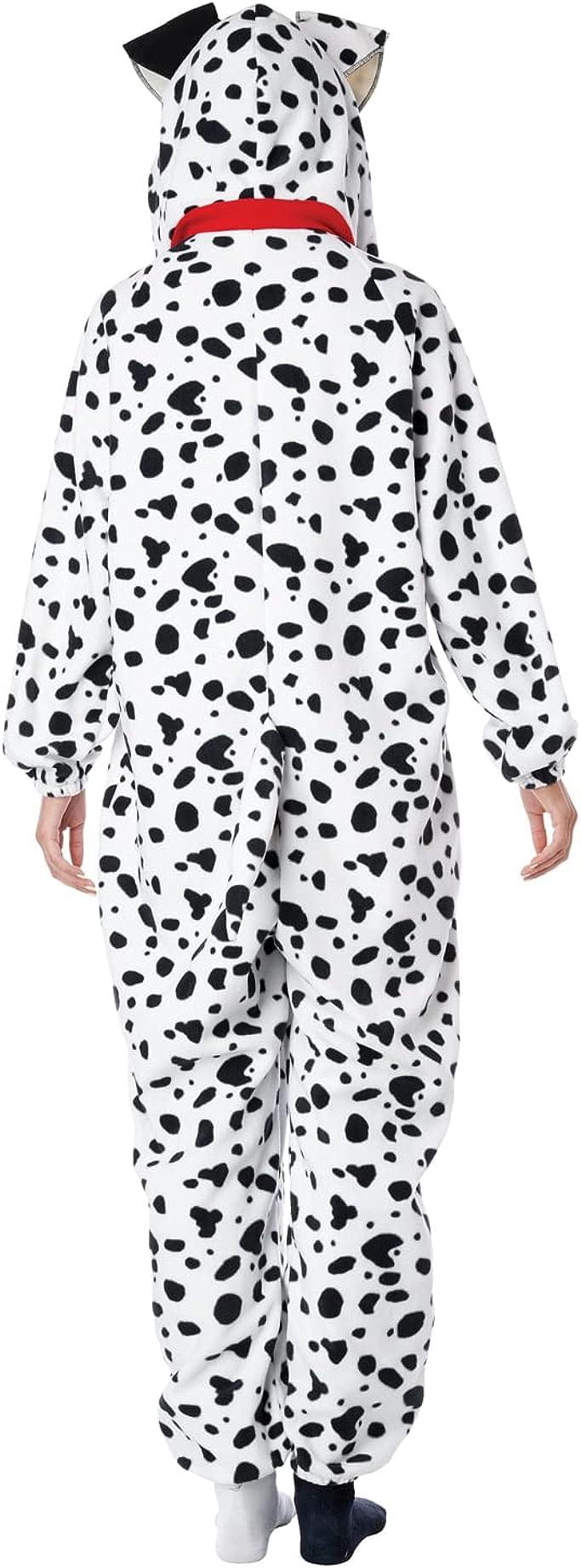 Dalmatian Adult Fleece Jumpsuit Costume