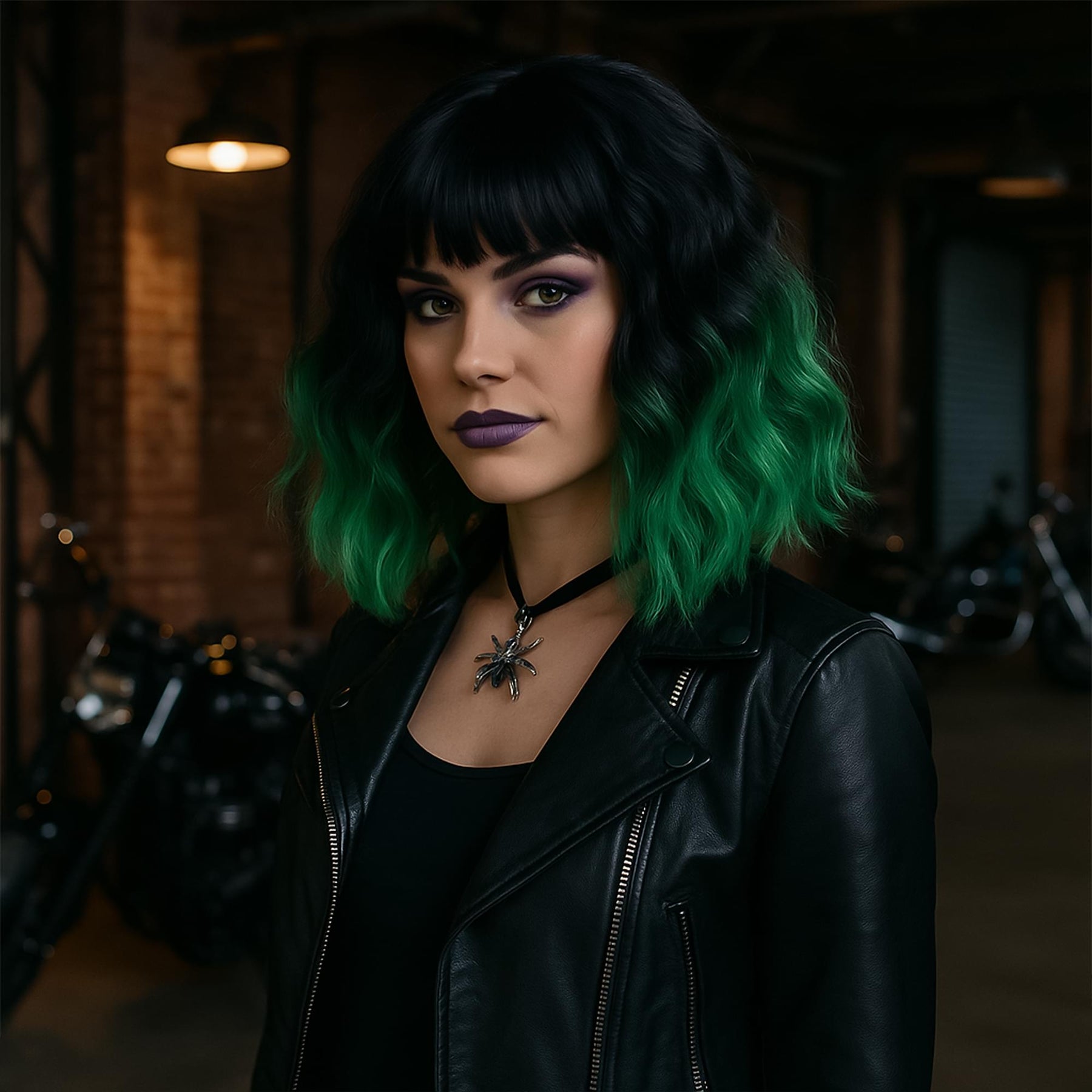 Miss Behaving Wig Green