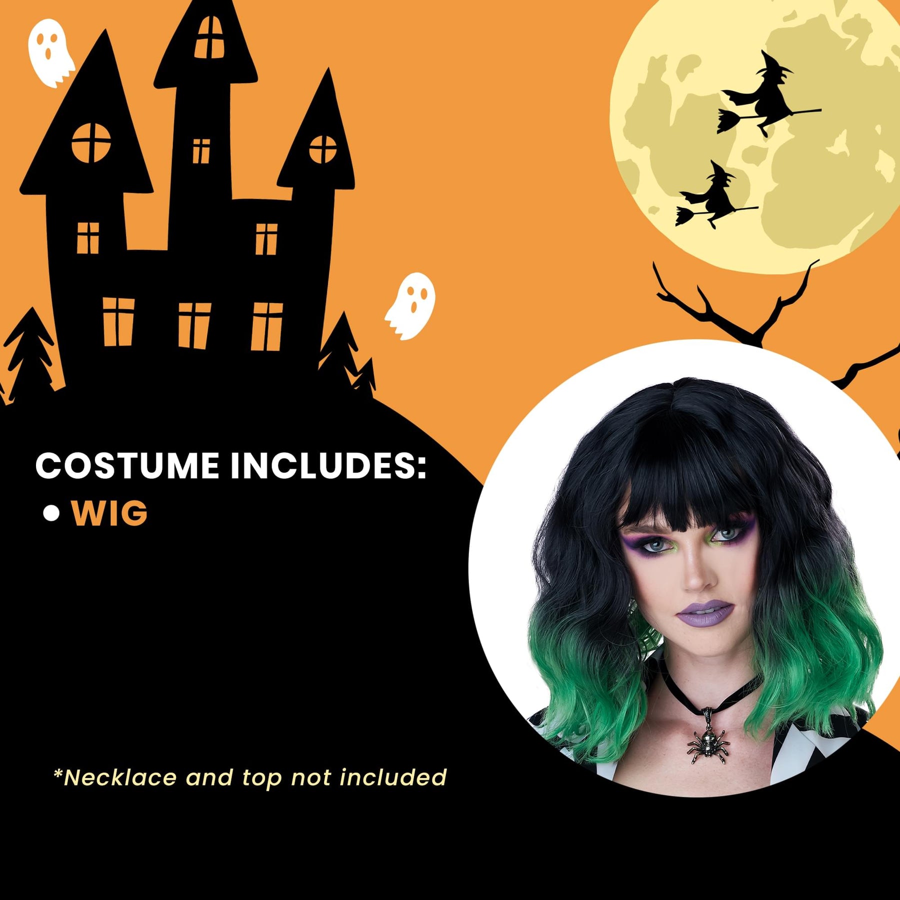 Miss Behaving Wig Green