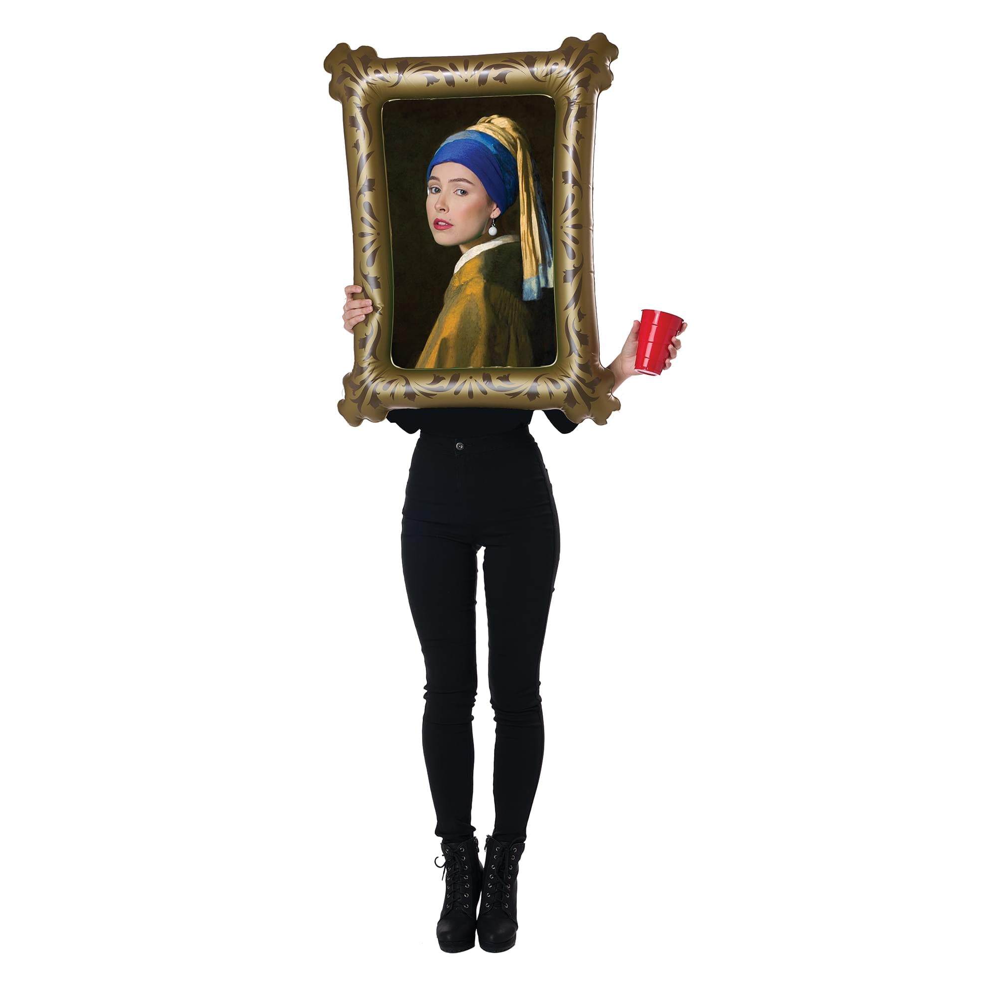 Girl w/ Pearl Earring Mock Painting Adult Costume Free Shipping