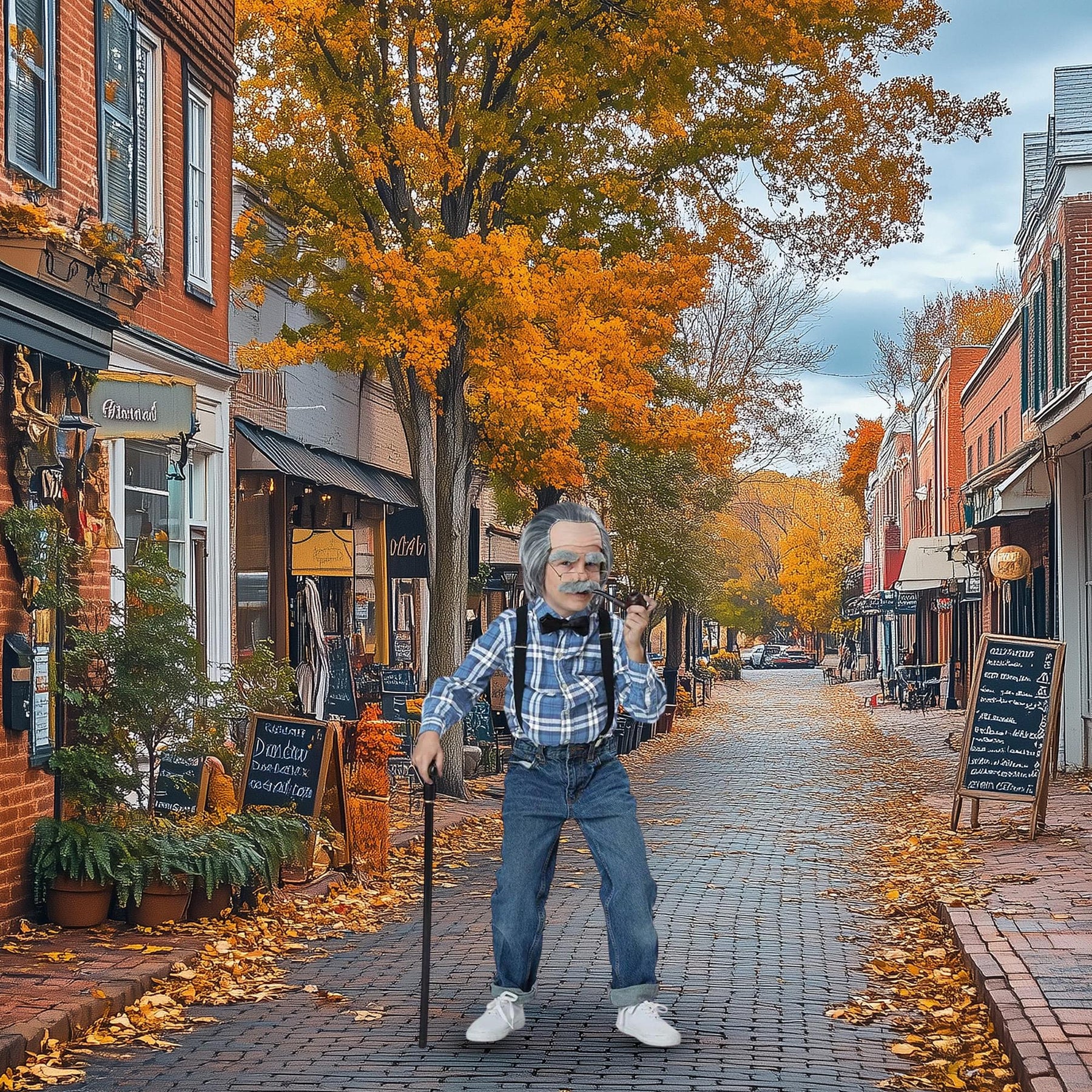 Old Man Child Costume Kit