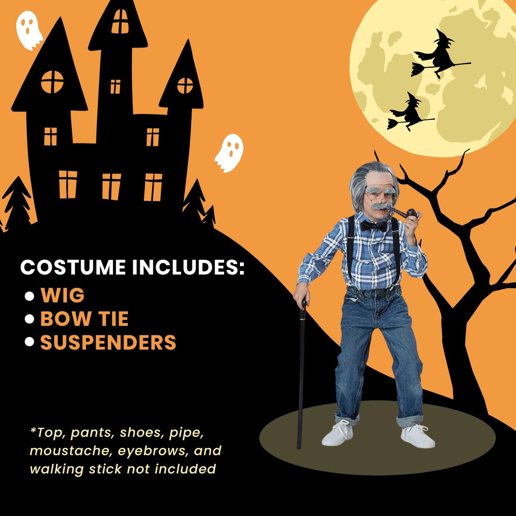 Old Man Child Costume Kit