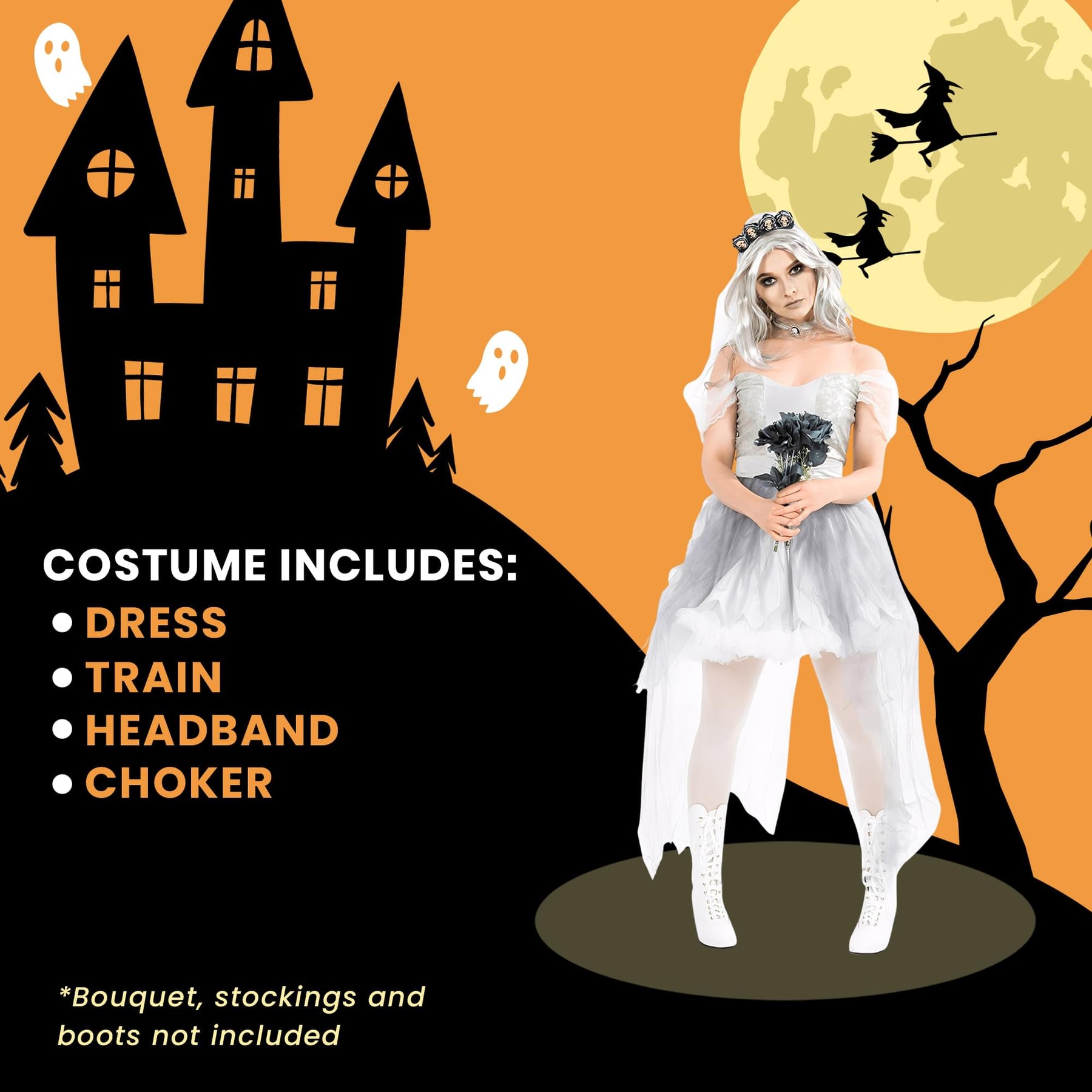 Ghostly Bride Adult Costume