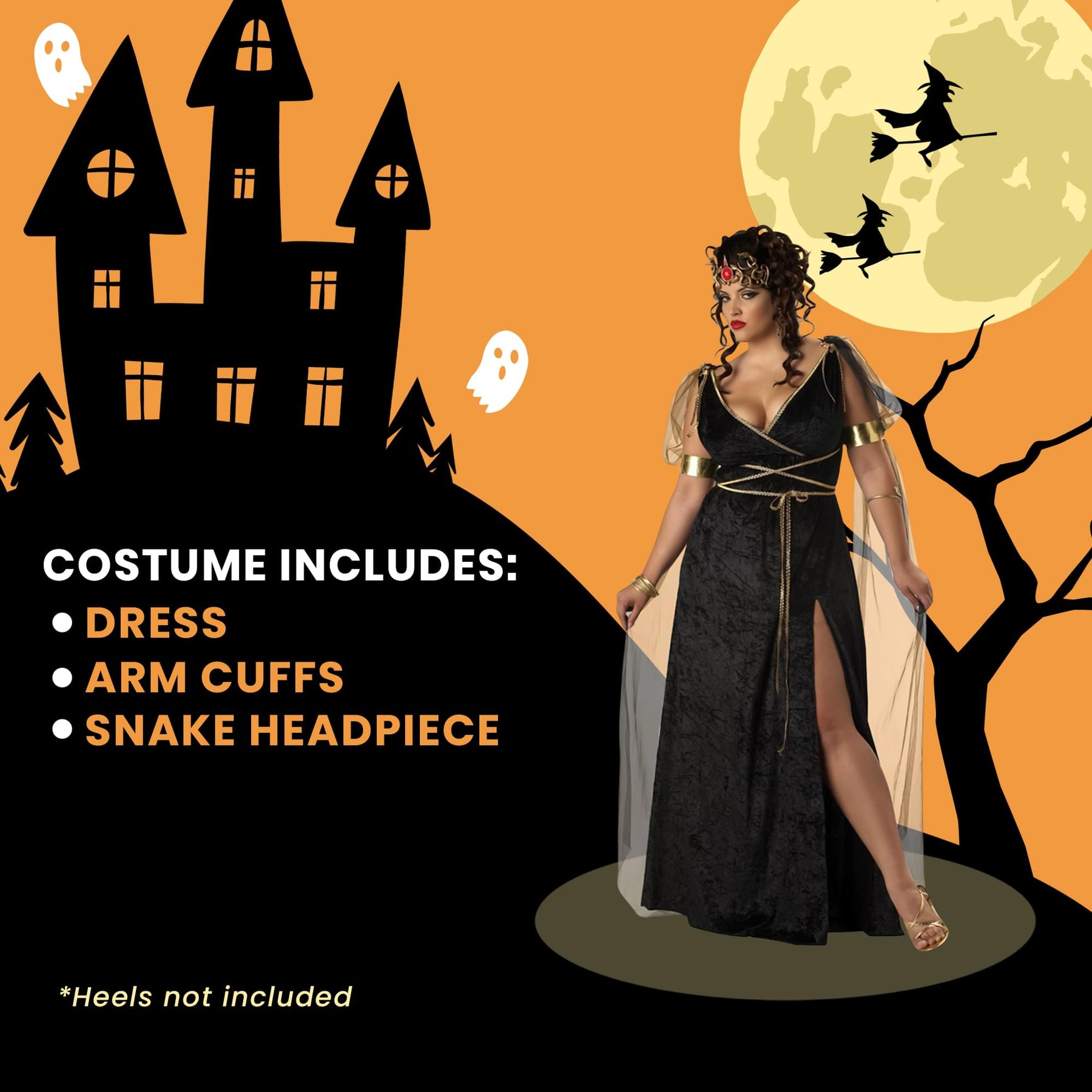 Medusa Plus Size Adult Costume