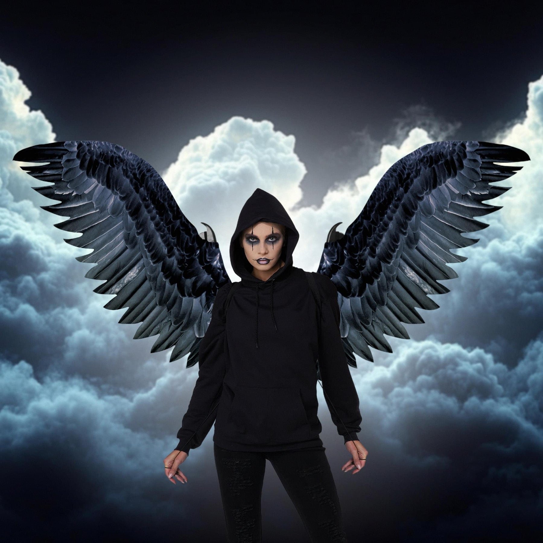 Raven Costume Wings | One Size Fits Most