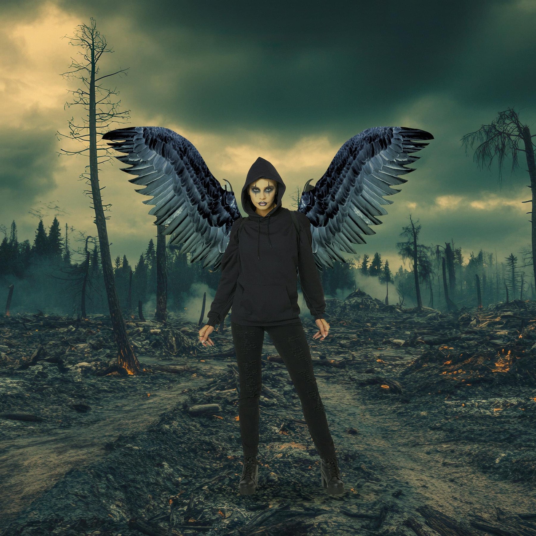 Raven Costume Wings | One Size Fits Most