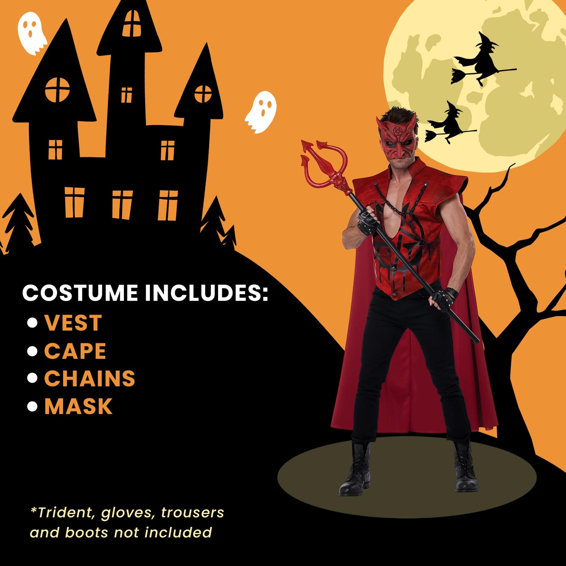Mens Hot As Hell Costume