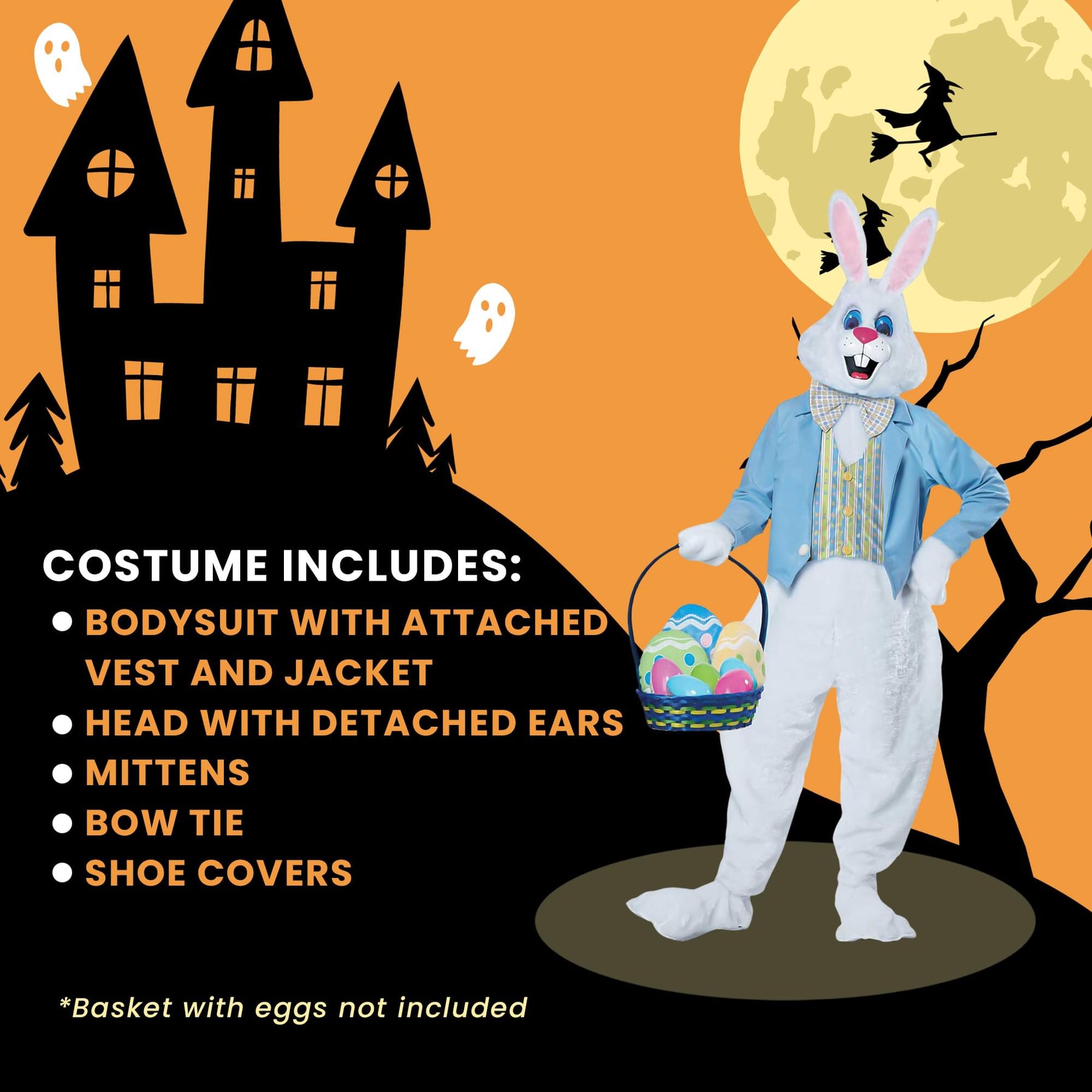 Adult Deluxe Easter Bunny Plus Size Costume